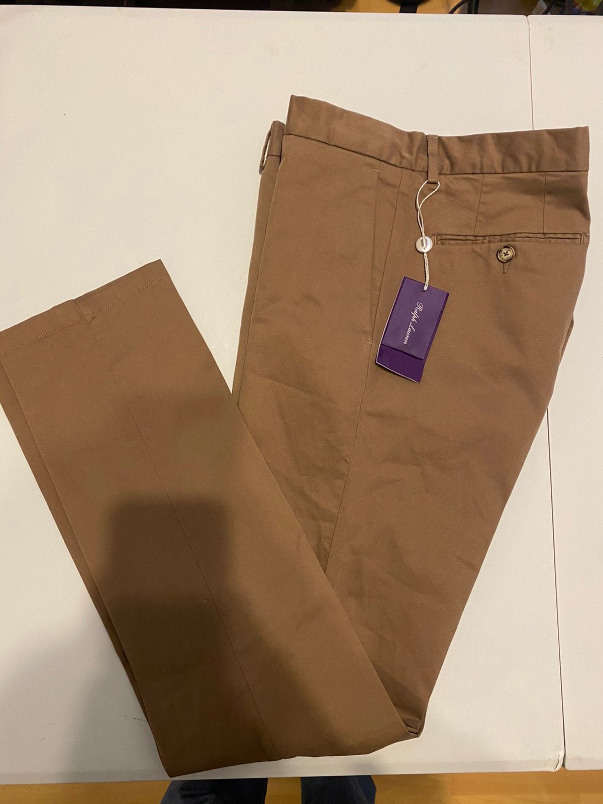 Pre-owned Polo Ralph Lauren X Ralph Lauren Purple Label Ralph Laurent Chino Pants In Brown