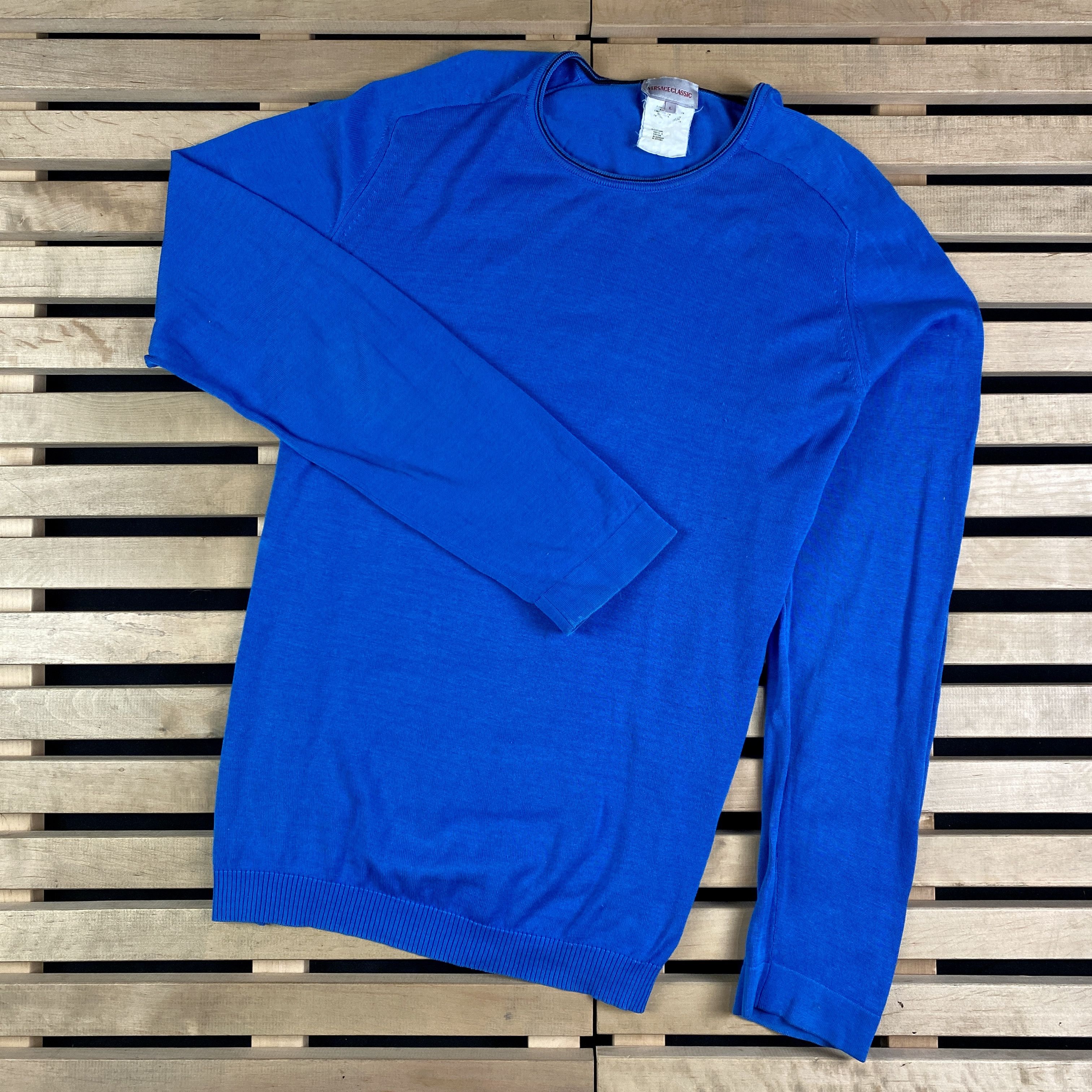 Versace × Vintage Mens Jumper Sweatshirt Versace Classic Size L Size US L / EU 52-54 / 3 - 1 Thumbnail