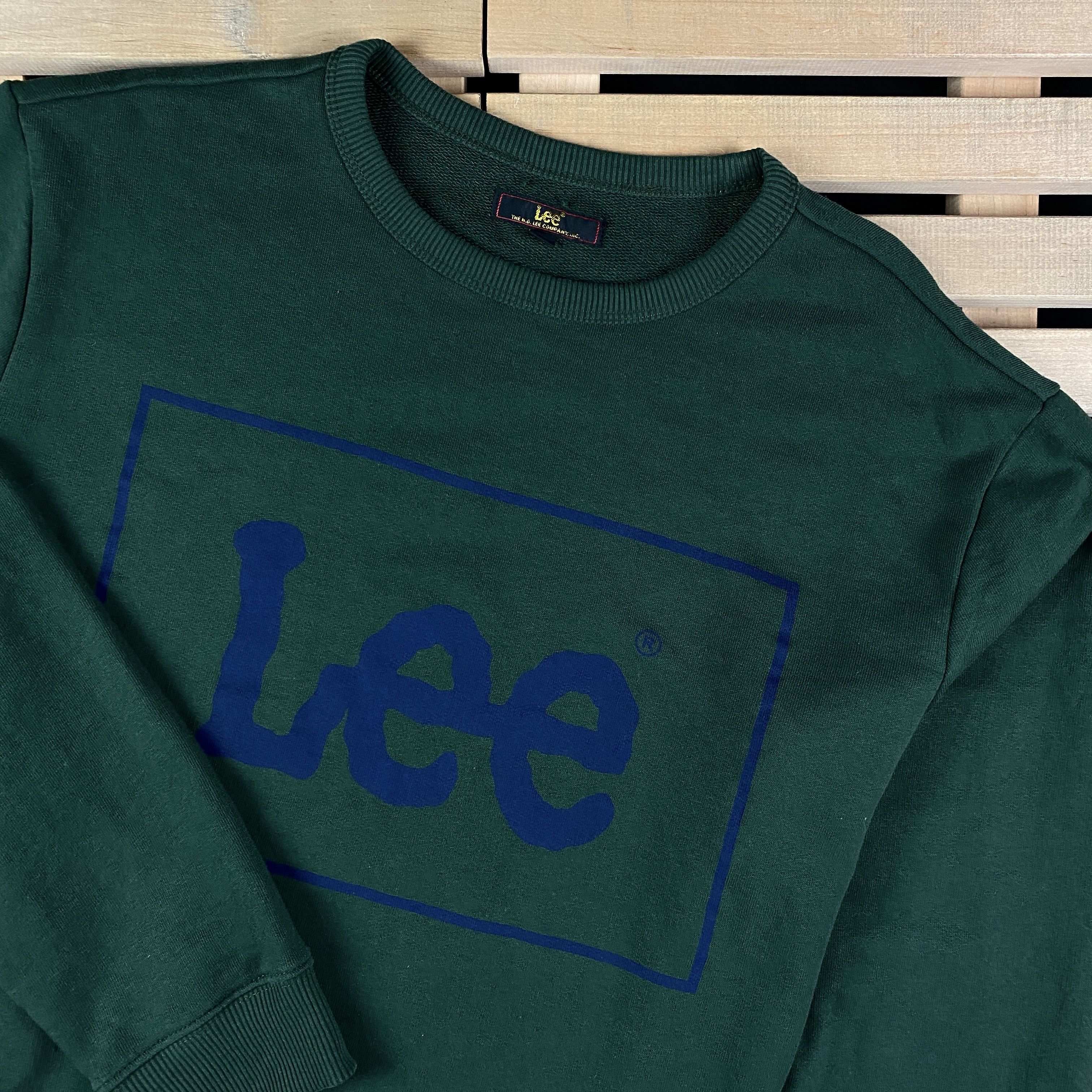 Lee × Vintage Mens Sweatshirt Big Logo Lee Vintage Size L Size US L / EU 52-54 / 3 - 2 Thumbnail