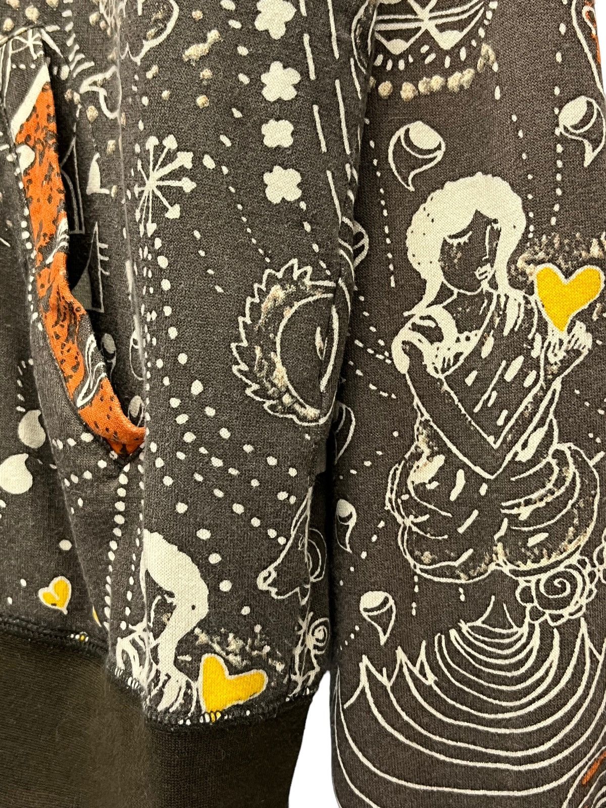 Issey Miyake VERY RARE🔥TSUMORI CHISATO Abstract Indian Art Zipper Hoodie Size US M / EU 48-50 / 2 - 21 Thumbnail
