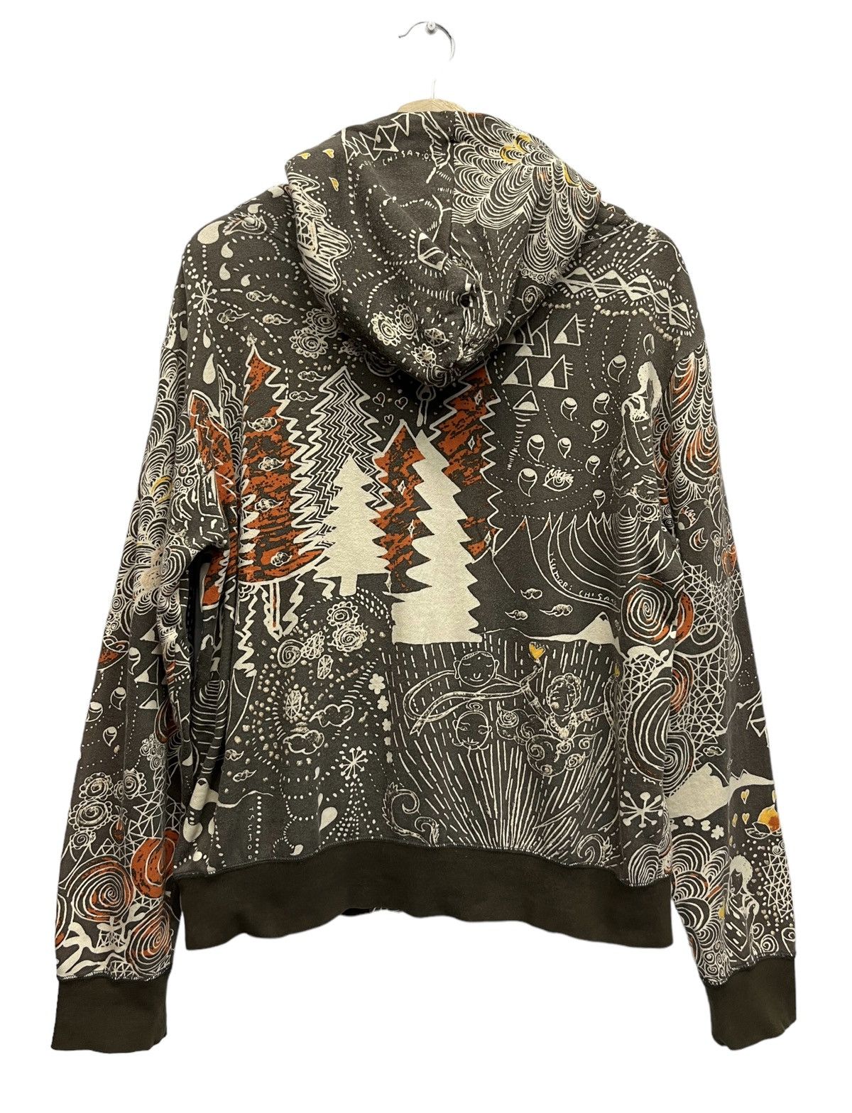 Issey Miyake VERY RARE🔥TSUMORI CHISATO Abstract Indian Art Zipper Hoodie Size US M / EU 48-50 / 2 - 2 Thumbnail