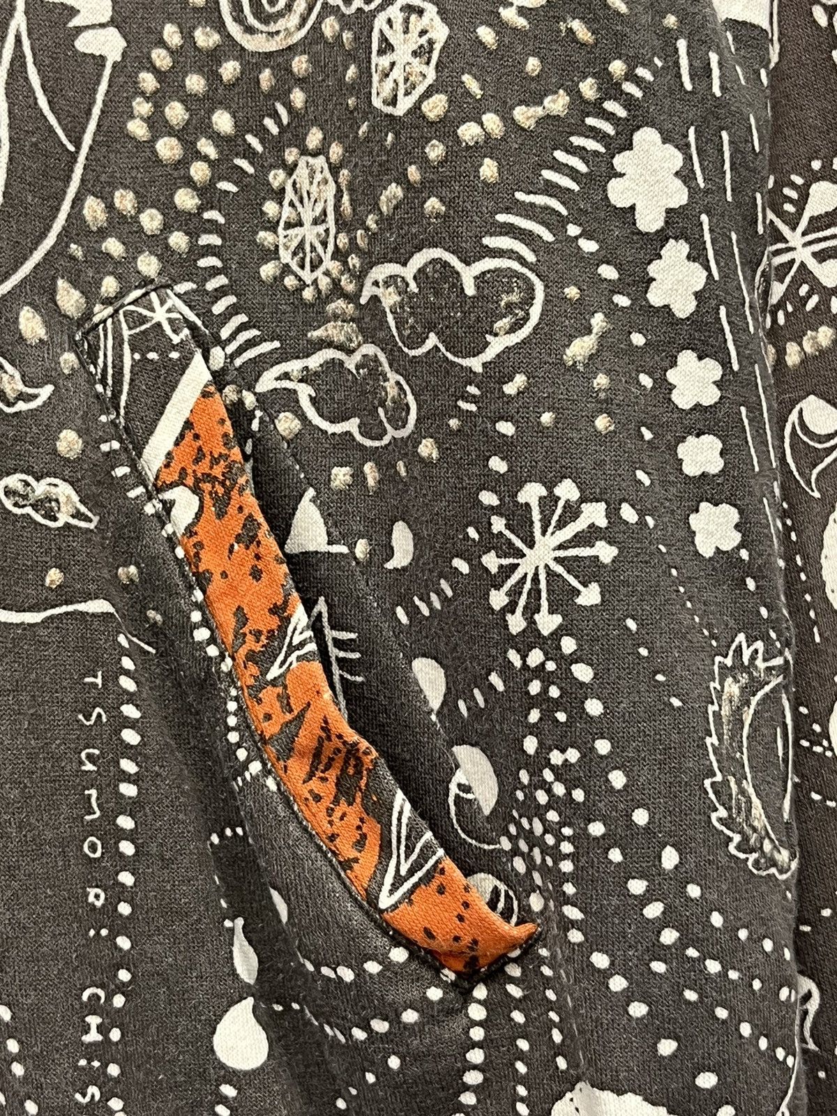 Issey Miyake VERY RARE🔥TSUMORI CHISATO Abstract Indian Art Zipper Hoodie Size US M / EU 48-50 / 2 - 8 Thumbnail