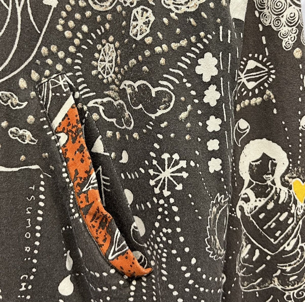 Issey Miyake VERY RARE🔥TSUMORI CHISATO Abstract Indian Art Zipper Hoodie Size US M / EU 48-50 / 2 - 4 Thumbnail
