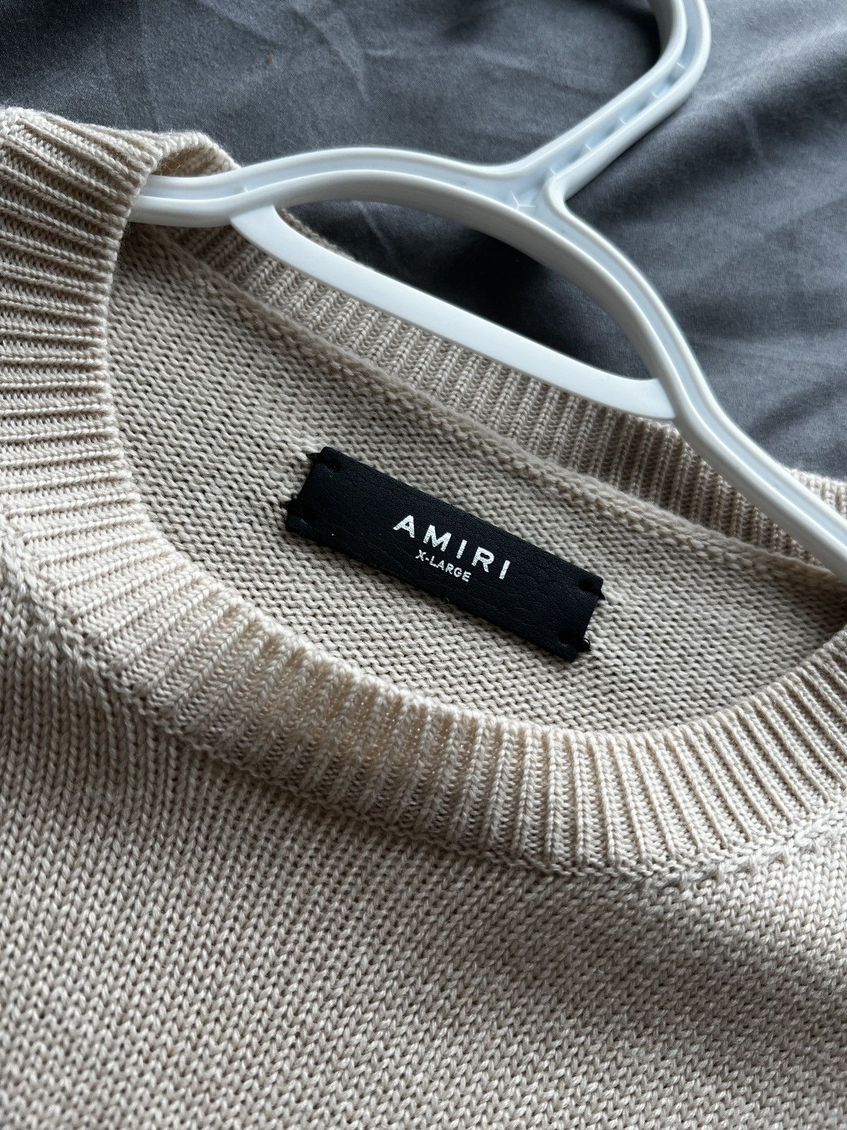 Amiri AMIRI LOGO-PATCH CREW NECK JUMPER Size US XL / EU 56 / 4 - 3 Thumbnail