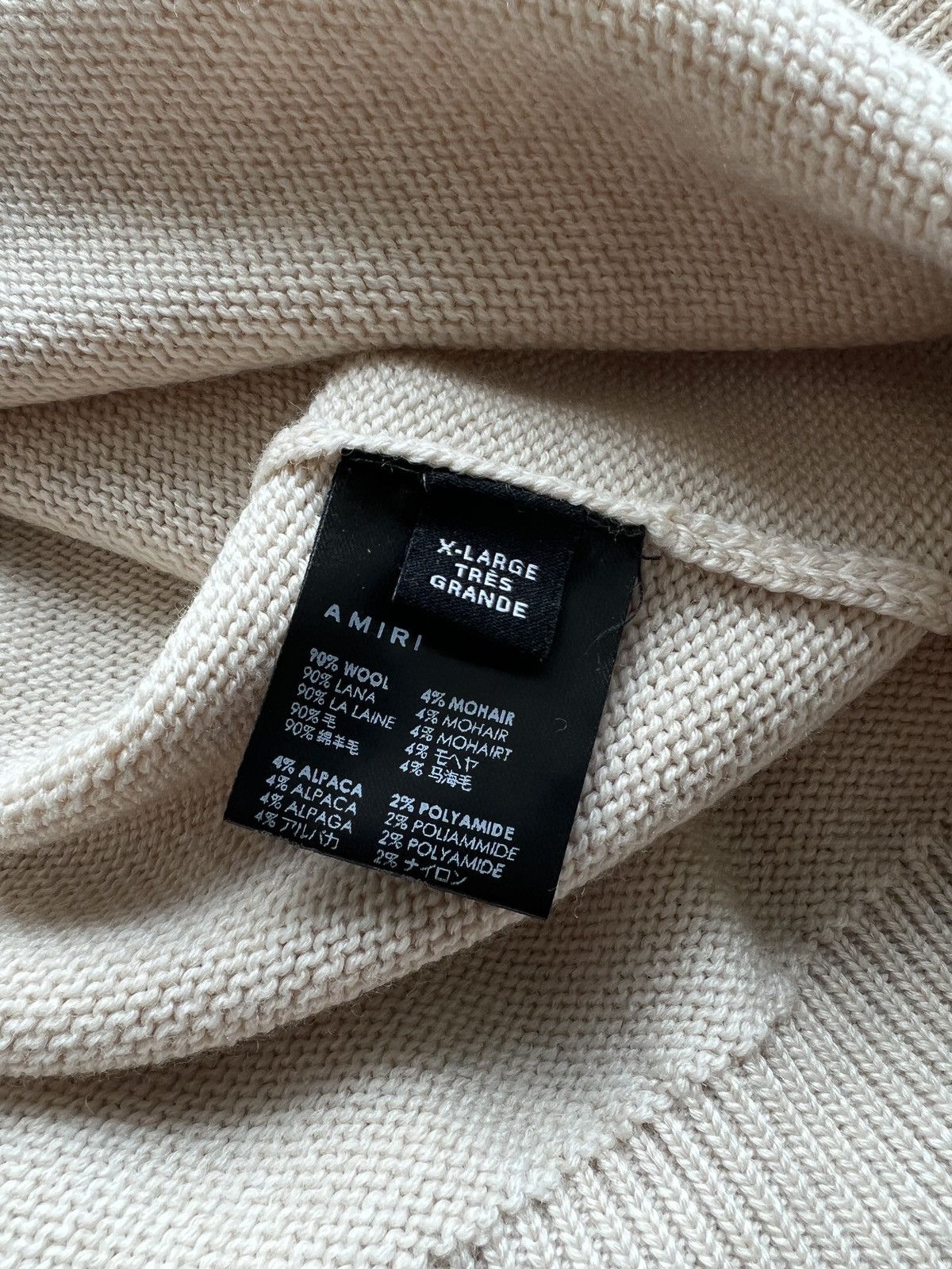 Amiri AMIRI LOGO-PATCH CREW NECK JUMPER Size US XL / EU 56 / 4 - 4 Thumbnail