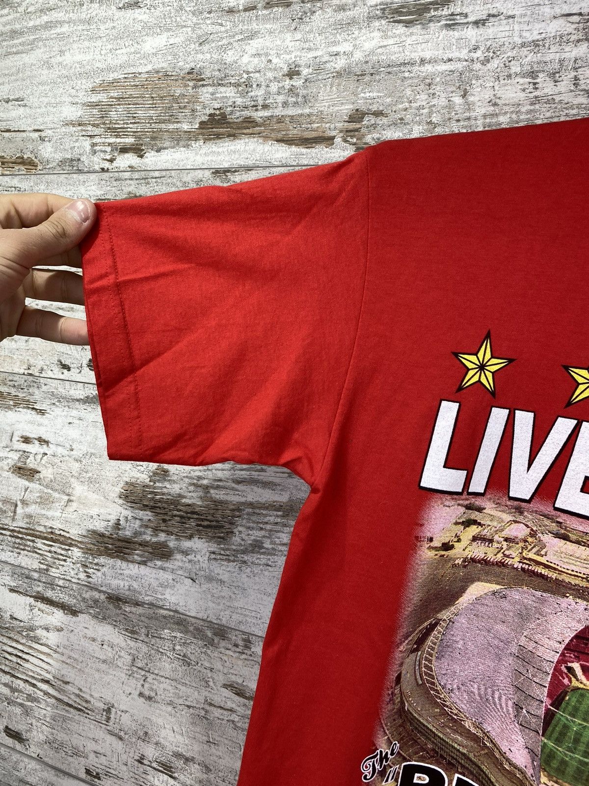 Vintage Mens Vintage FC Liverpool T shirt Reds at Wembley tee jersey Size US M / EU 48-50 / 2 - 3 Thumbnail