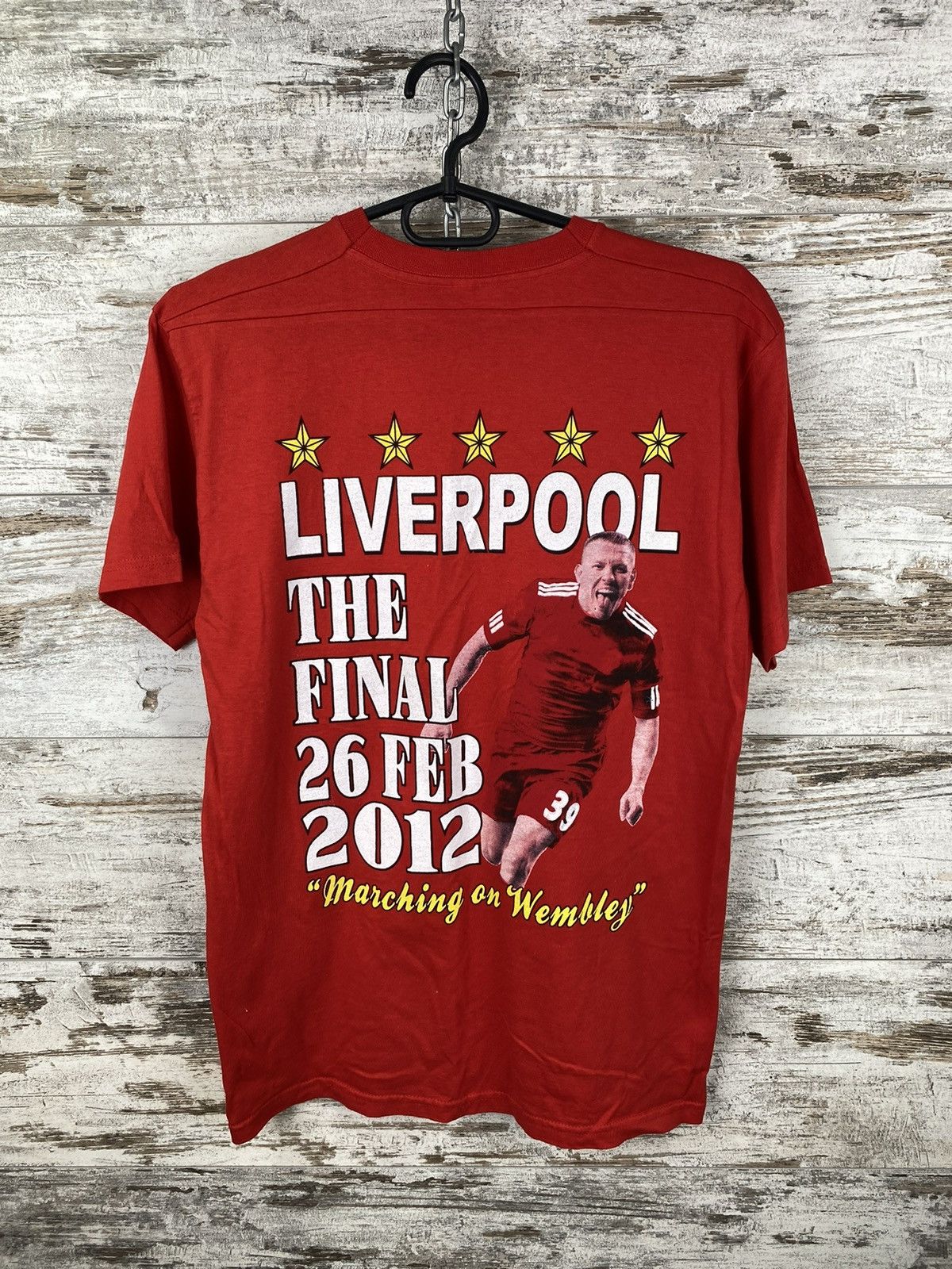 Vintage Mens Vintage FC Liverpool T shirt Reds at Wembley tee jersey Size US M / EU 48-50 / 2 - 5 Thumbnail