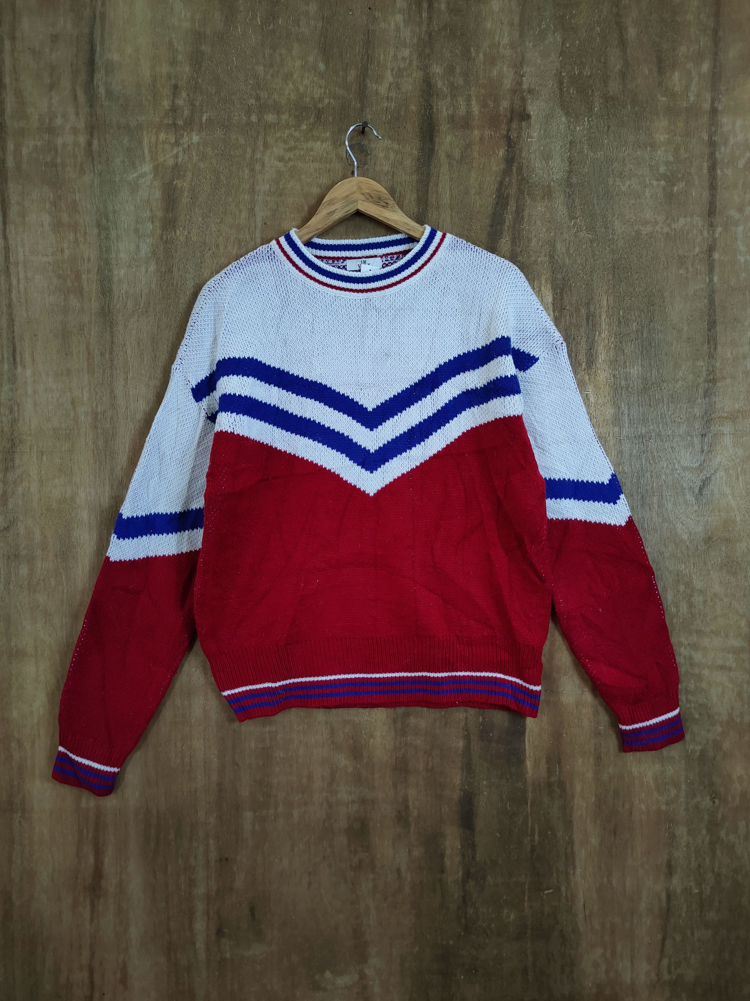 Vintage Im Vely homespun knitwear winter sweatshirt #46-611 Size US M / EU 48-50 / 2 - 1 Thumbnail