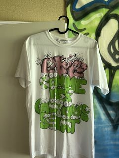 CDG Shirt x KAWS T-shirt White/Pink/Grey PALISADES – Levitate