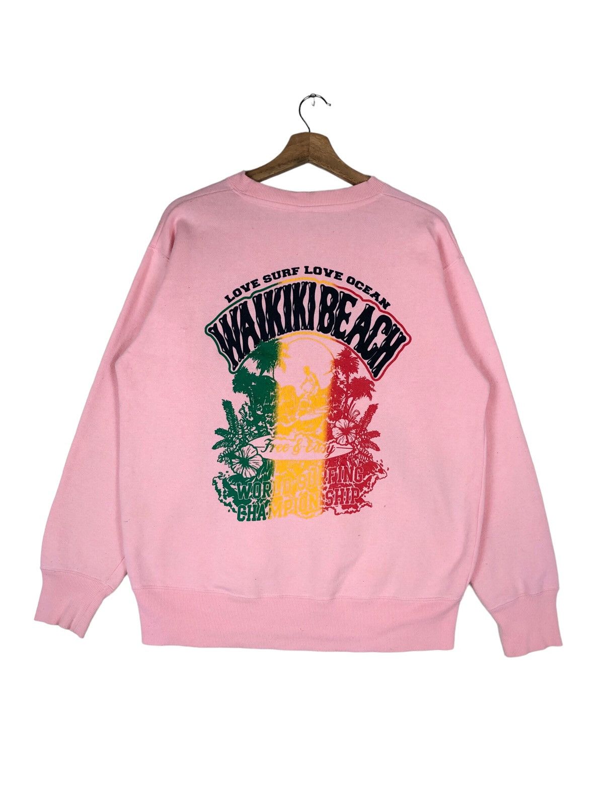 Vintage Vintage Hawaiian Rastafari Style Spellout Surfing Sweatshirt Size US L / EU 52-54 / 3 - 2 Thumbnail