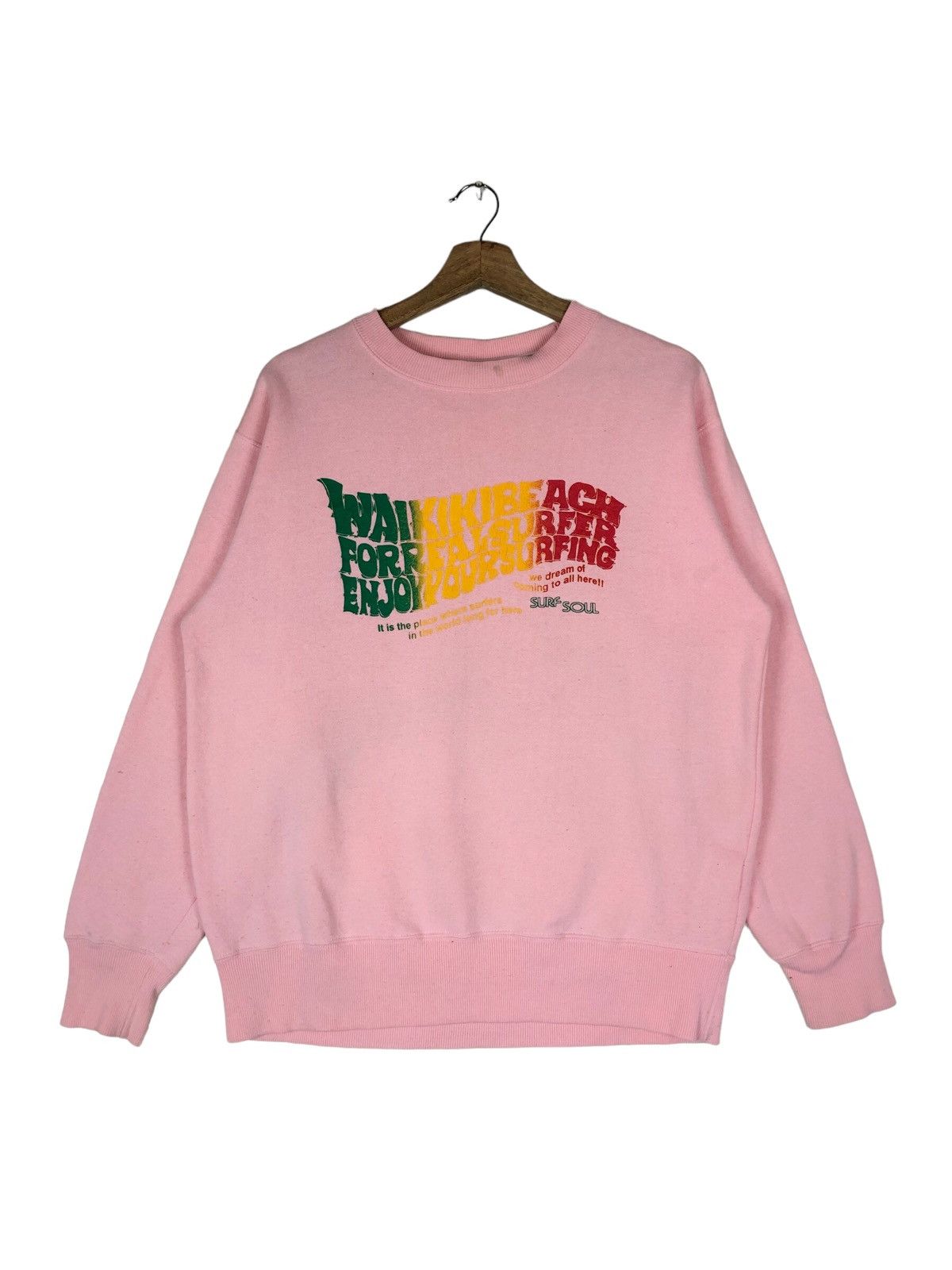 Vintage Vintage Hawaiian Rastafari Style Spellout Surfing Sweatshirt Size US L / EU 52-54 / 3 - 1 Thumbnail
