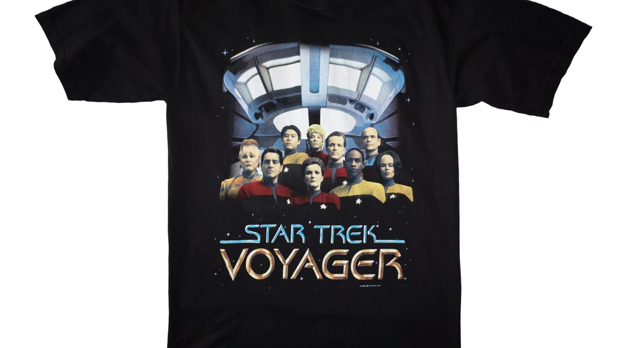 Vintage Star Trek Voyager 1995 Official Movie Vintage Tshirt Size US M / EU 48-50 / 2 - 3 Thumbnail