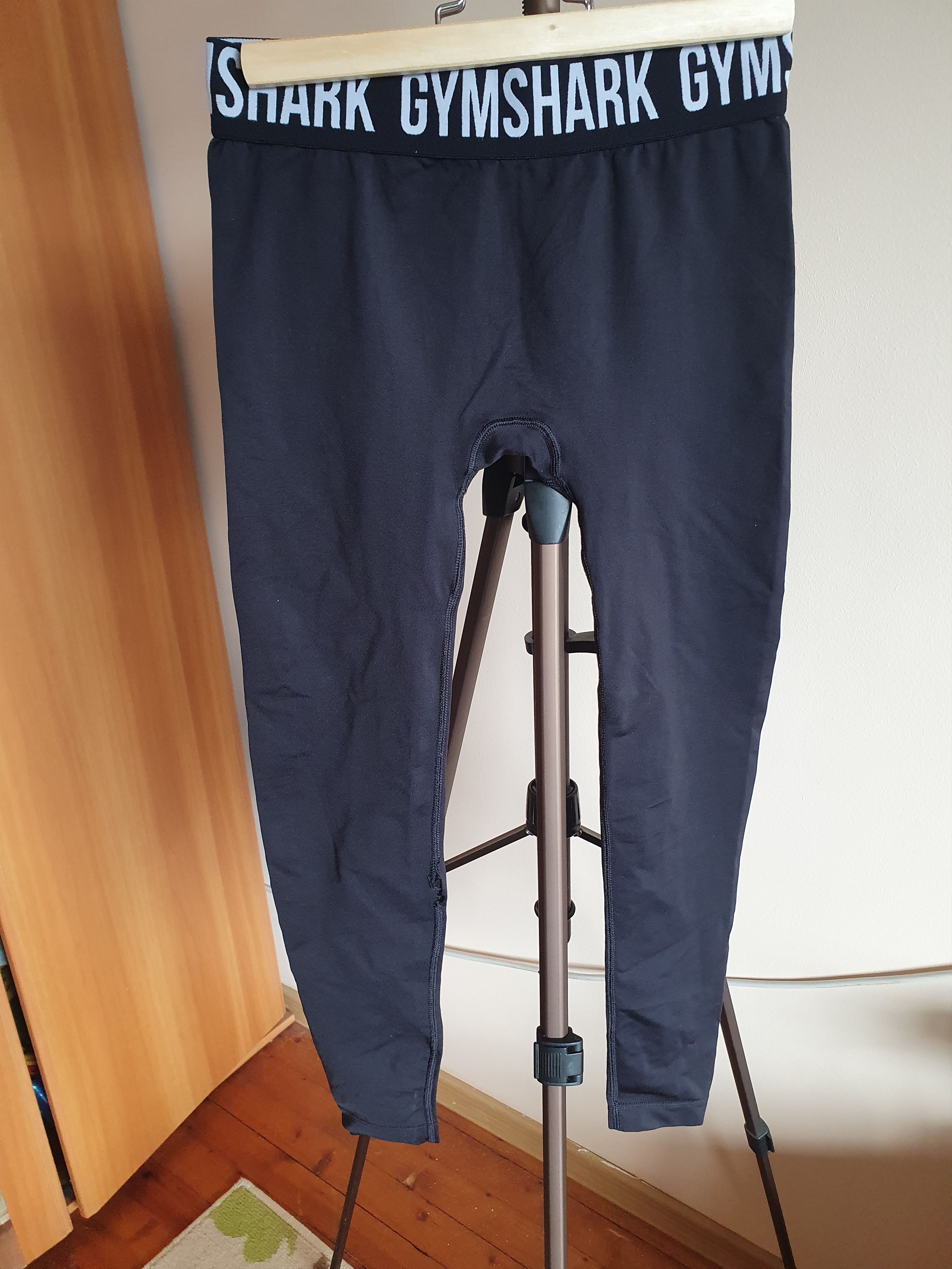Gymshark Gymshark Mens Black Baselayer Leggings Size M Size US 30 / EU 46 - 1 Thumbnail