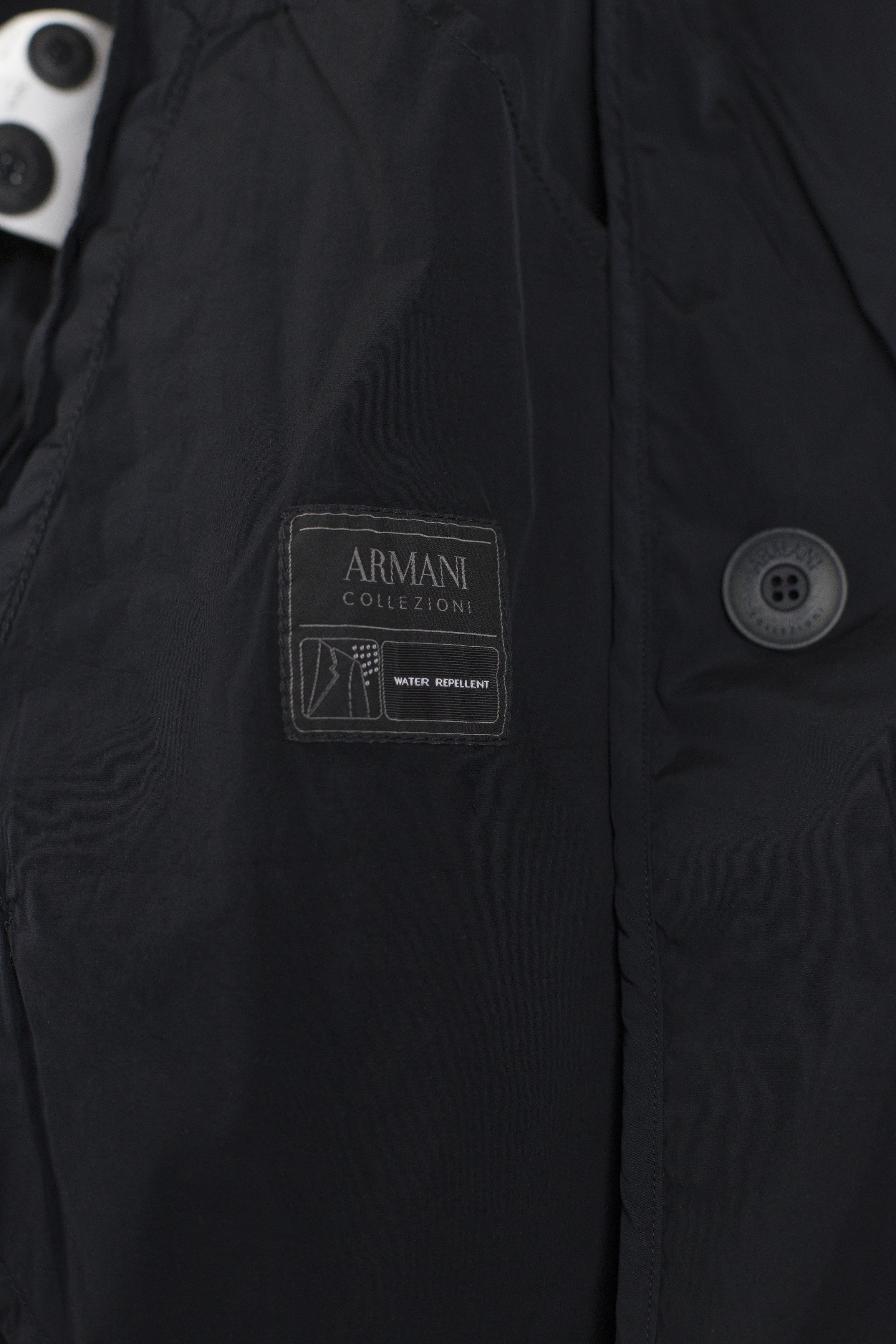 Armani New Armani Collezioni Raincoat Trench Coat Black Size 54 Size US L / EU 52-54 / 3 - 5 Thumbnail
