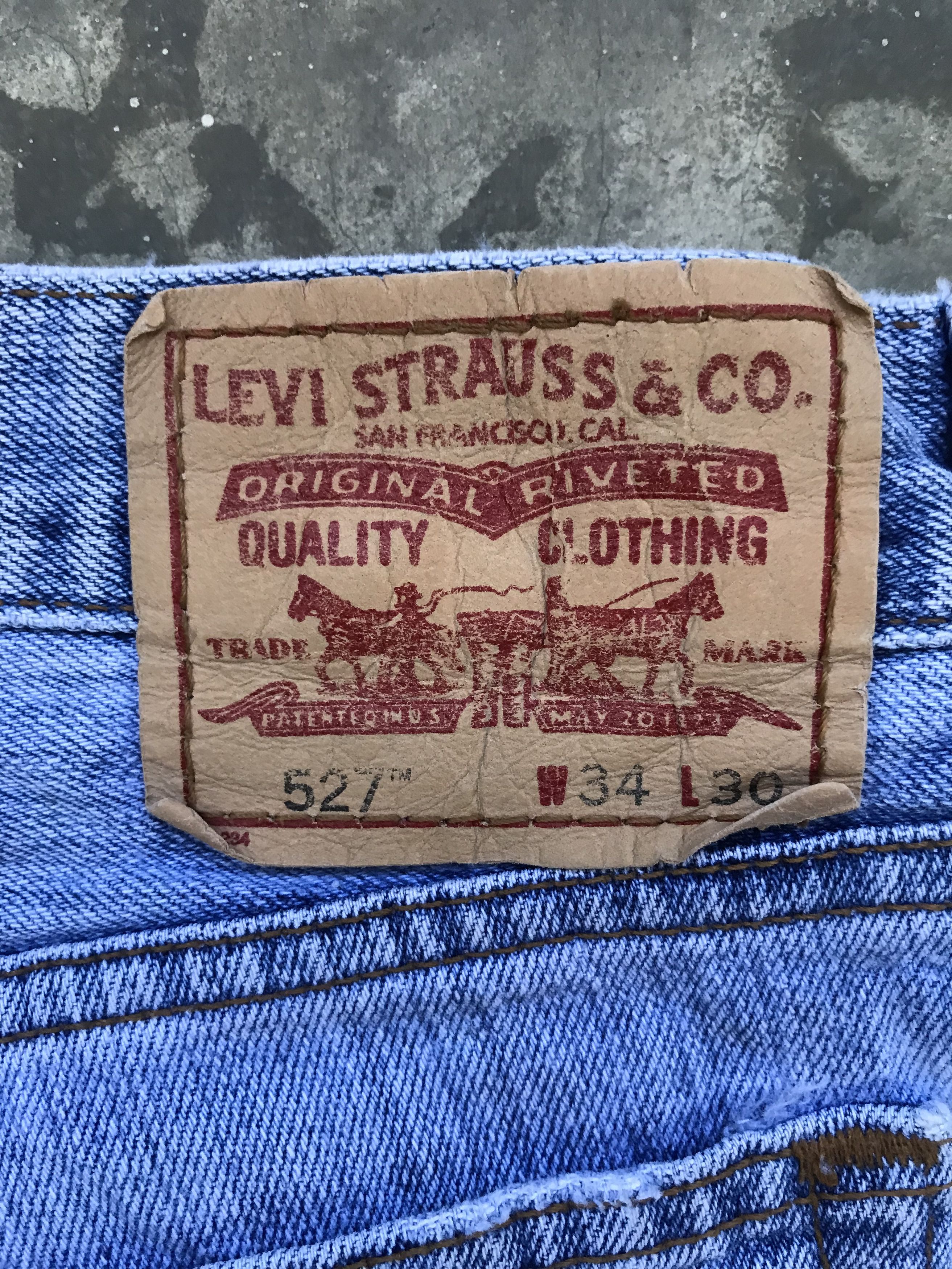 Levi's × Vintage VLEV50 - Levis 527 Boot Cut Kurt Cobain Distressed Jeans Size US 35 - 9 Thumbnail