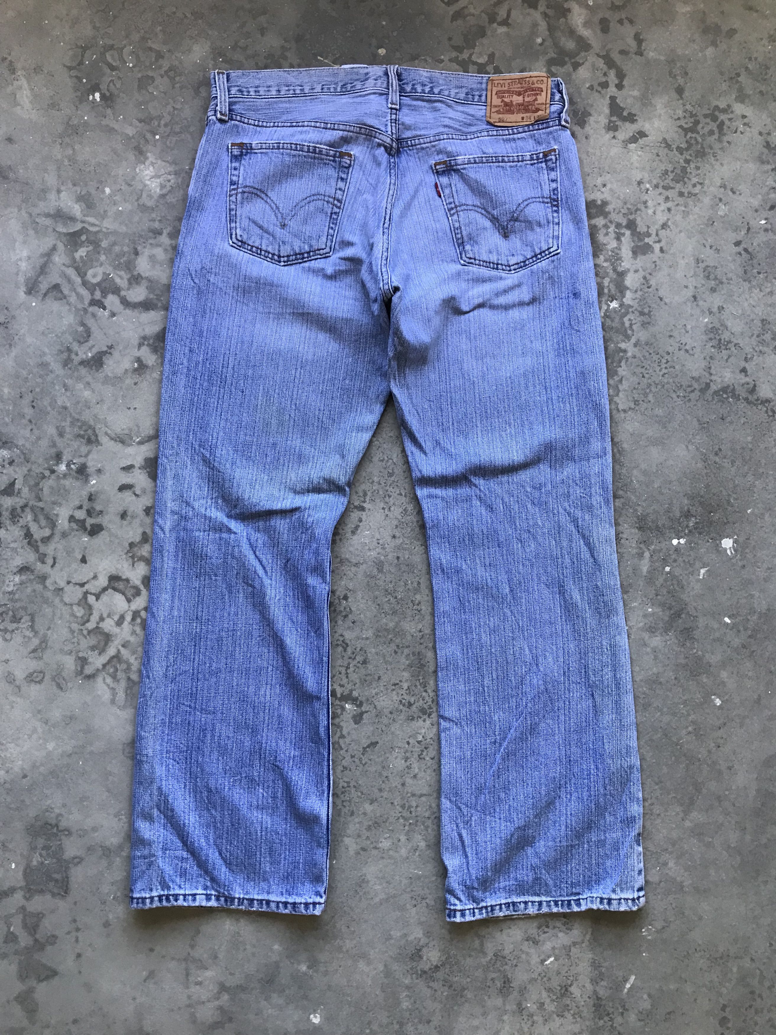 Levi's × Vintage VLEV50 - Levis 527 Boot Cut Kurt Cobain Distressed Jeans Size US 35 - 6 Thumbnail