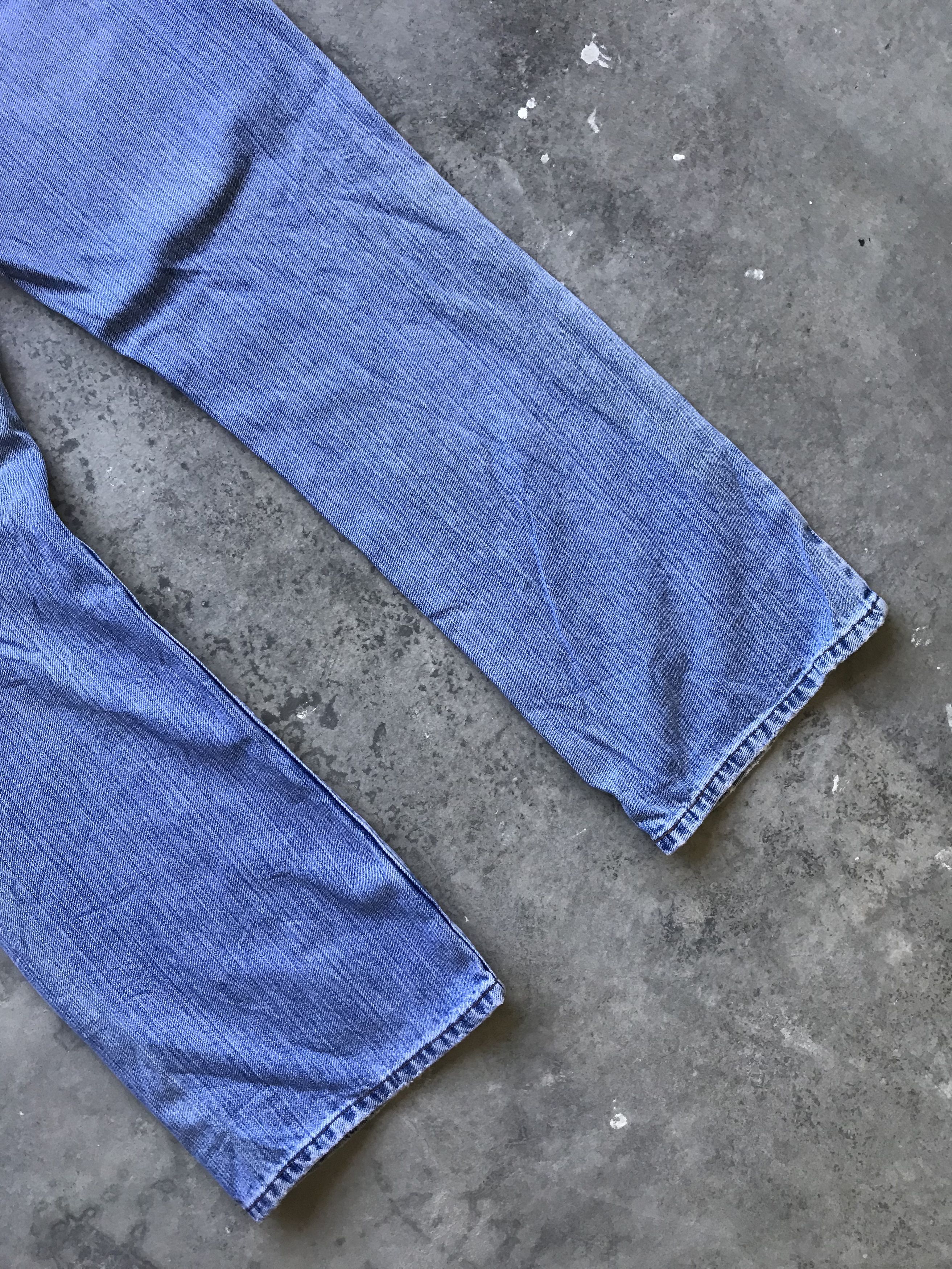 Levi's × Vintage VLEV50 - Levis 527 Boot Cut Kurt Cobain Distressed Jeans Size US 35 - 8 Thumbnail