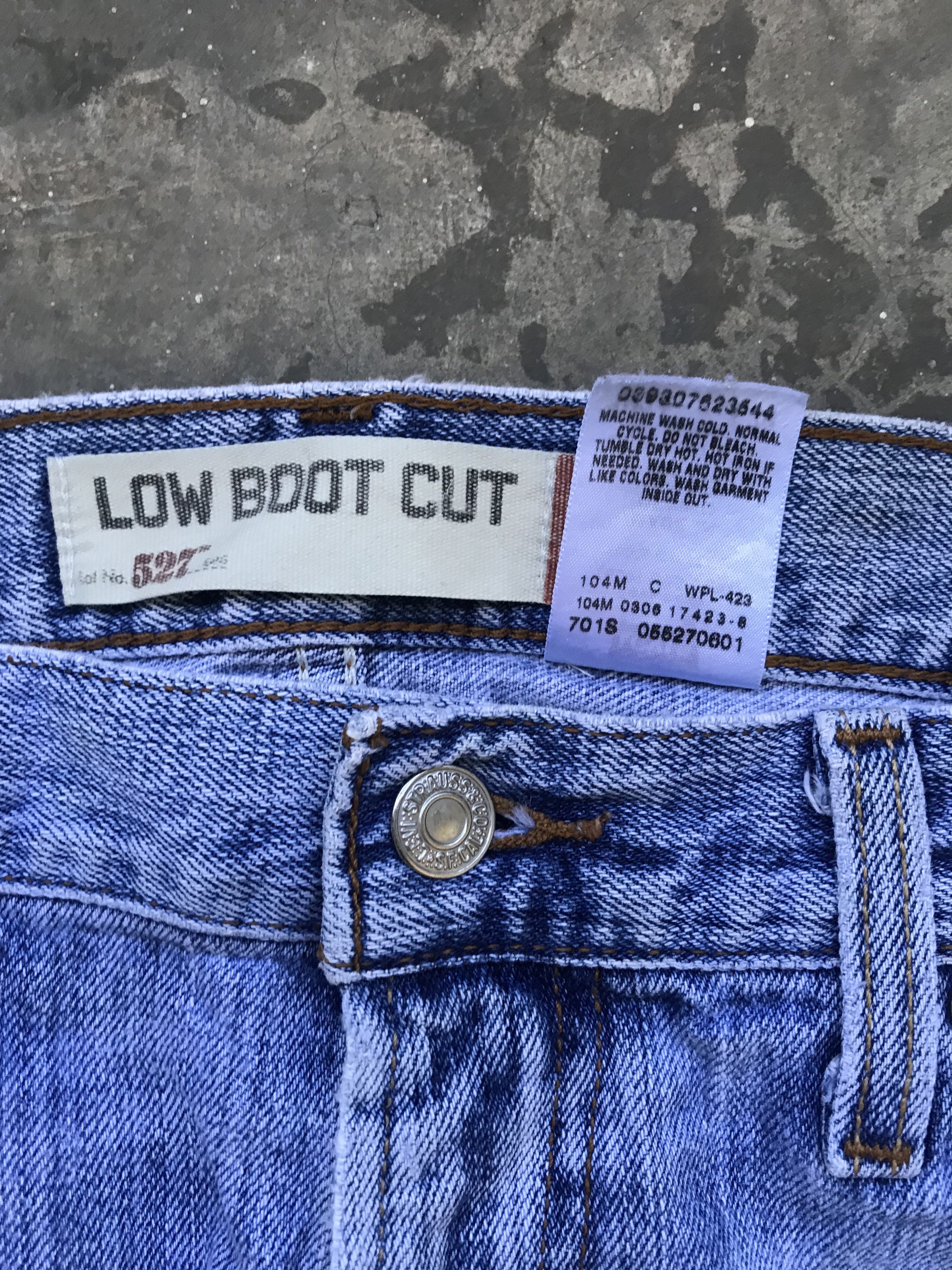 Levi's × Vintage VLEV50 - Levis 527 Boot Cut Kurt Cobain Distressed Jeans Size US 35 - 5 Thumbnail