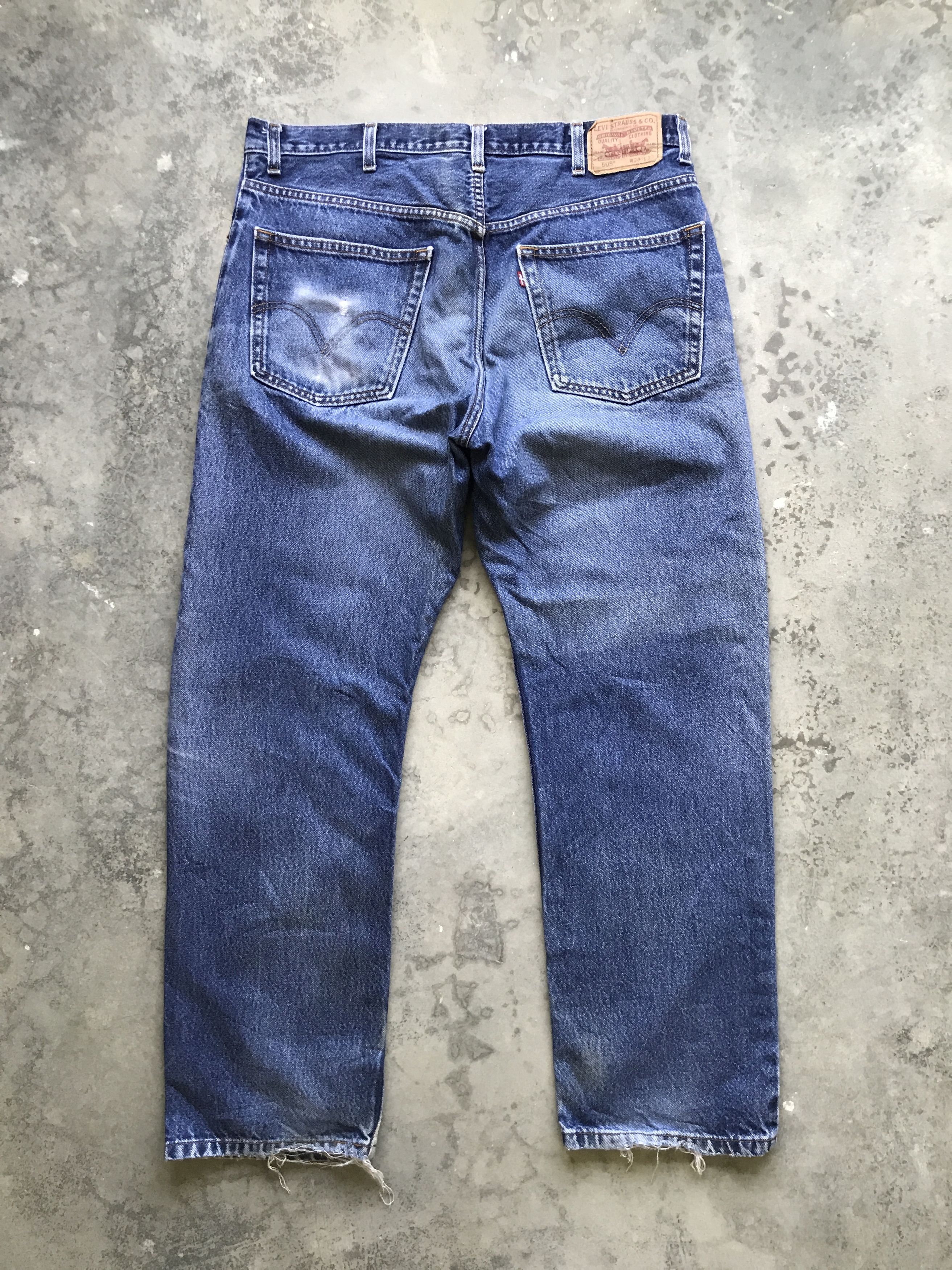 Levi's VLEV53 - Levis 505 Light Distressed Jeans Size US 37 - 8 Thumbnail