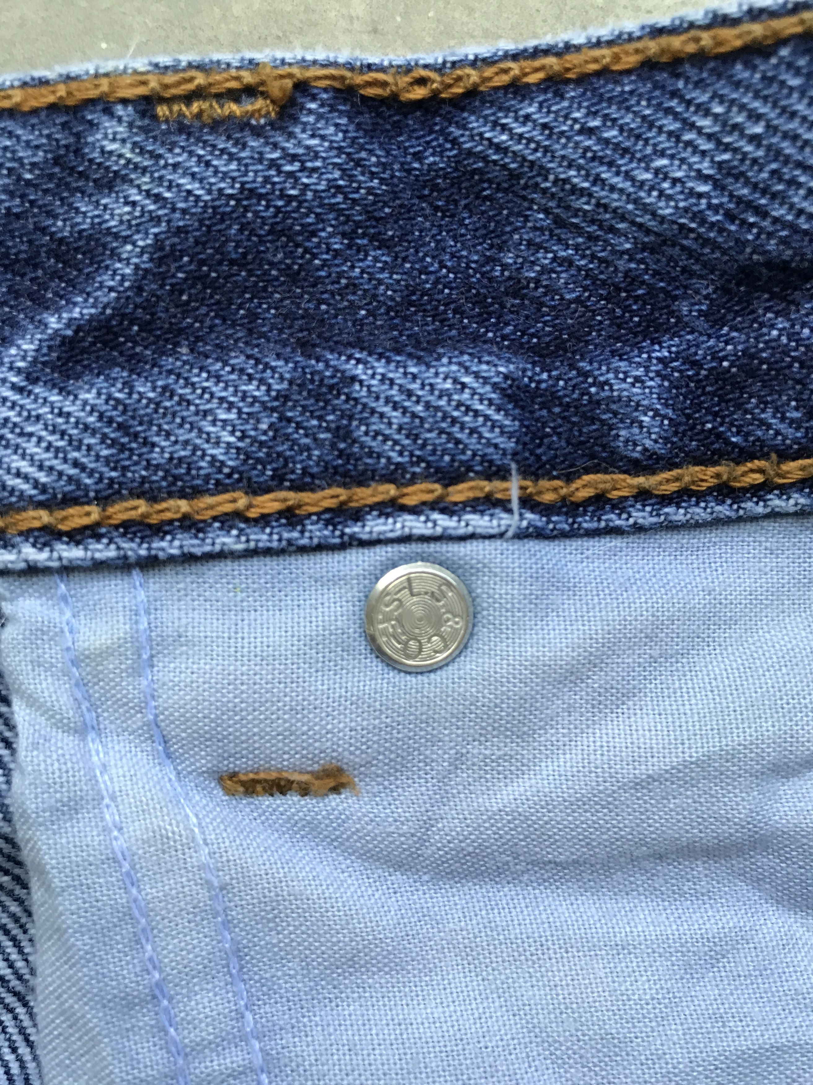 Levi's VLEV53 - Levis 505 Light Distressed Jeans Size US 37 - 17 Thumbnail