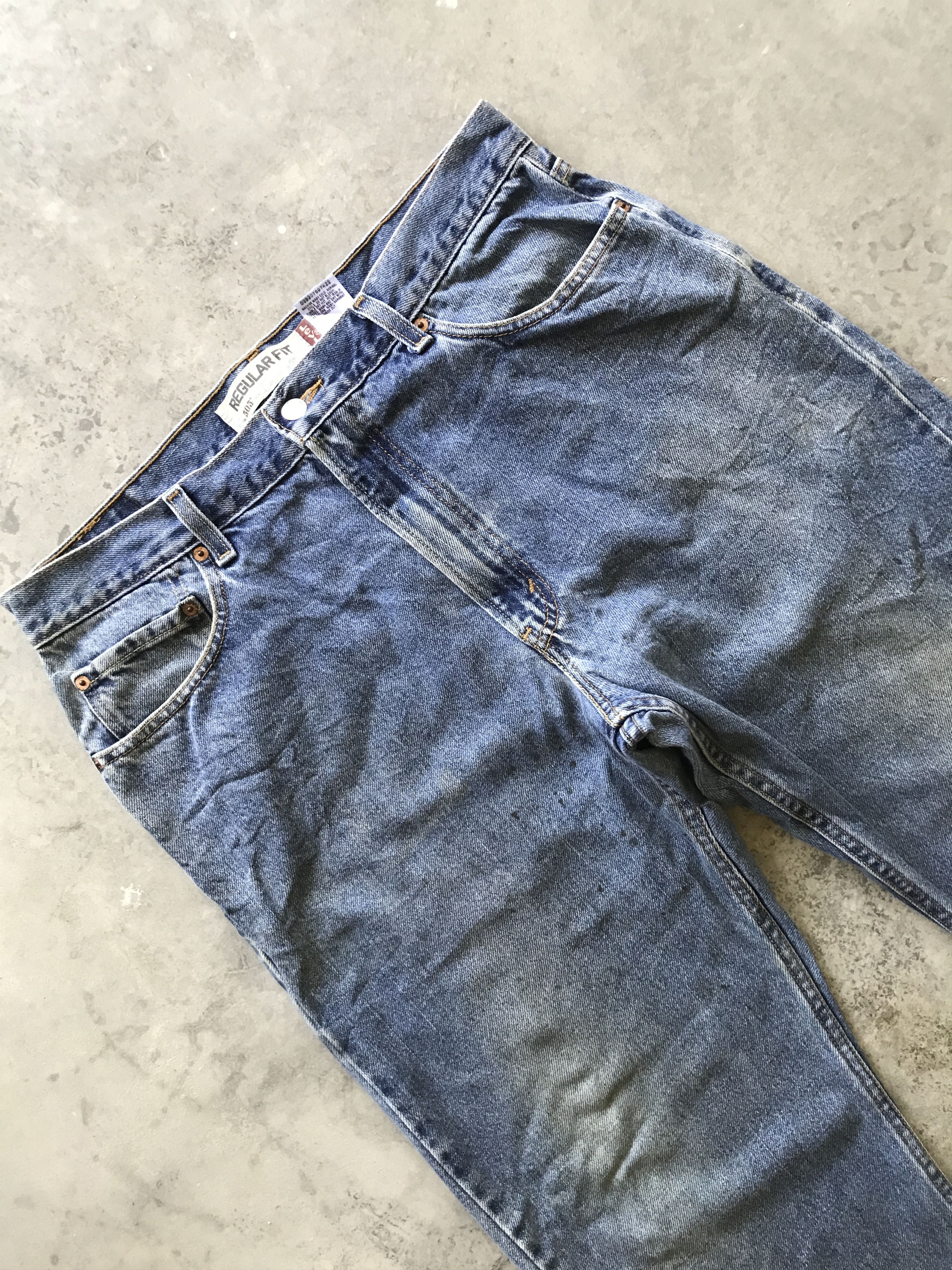 Levi's VLEV63 - Levis 505 Dirty Regular Jeans Size US 34 / EU 50 - 2 Thumbnail