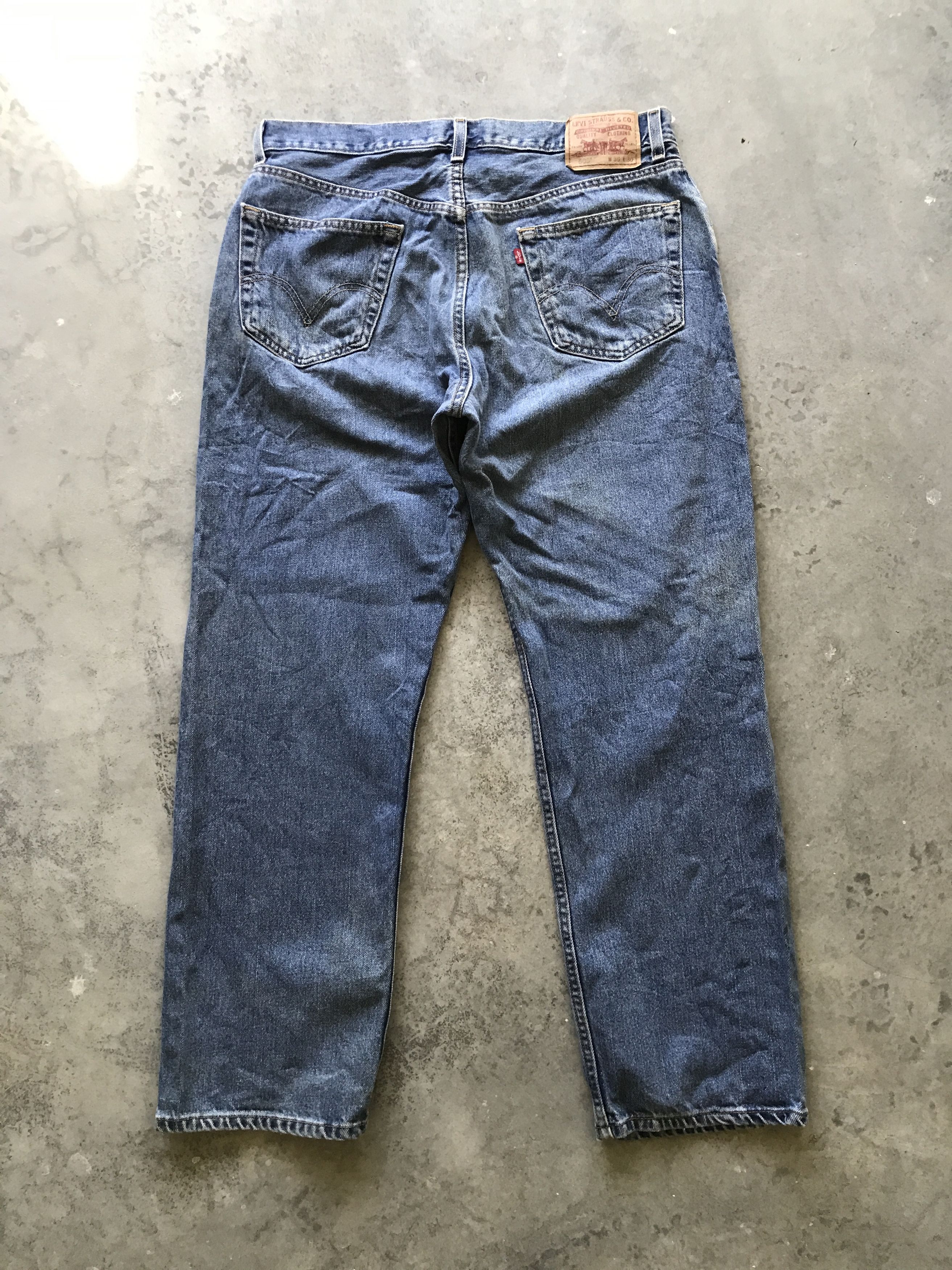 Levi's VLEV63 - Levis 505 Dirty Regular Jeans Size US 34 / EU 50 - 7 Thumbnail
