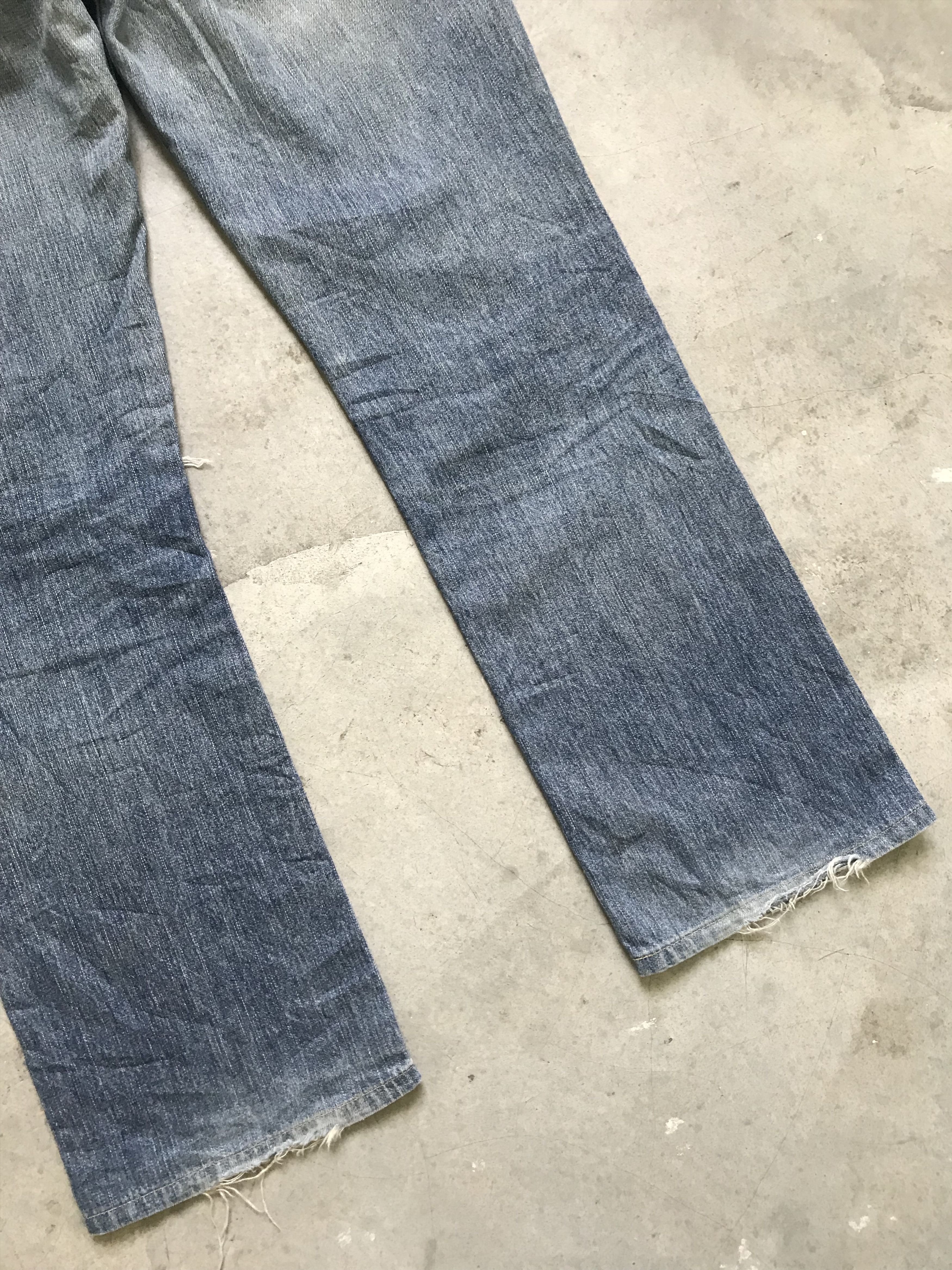 Levi's VLEV35 - Flare Levis 507 Distressed Denim Custom Military Size US 31 - 14 Thumbnail