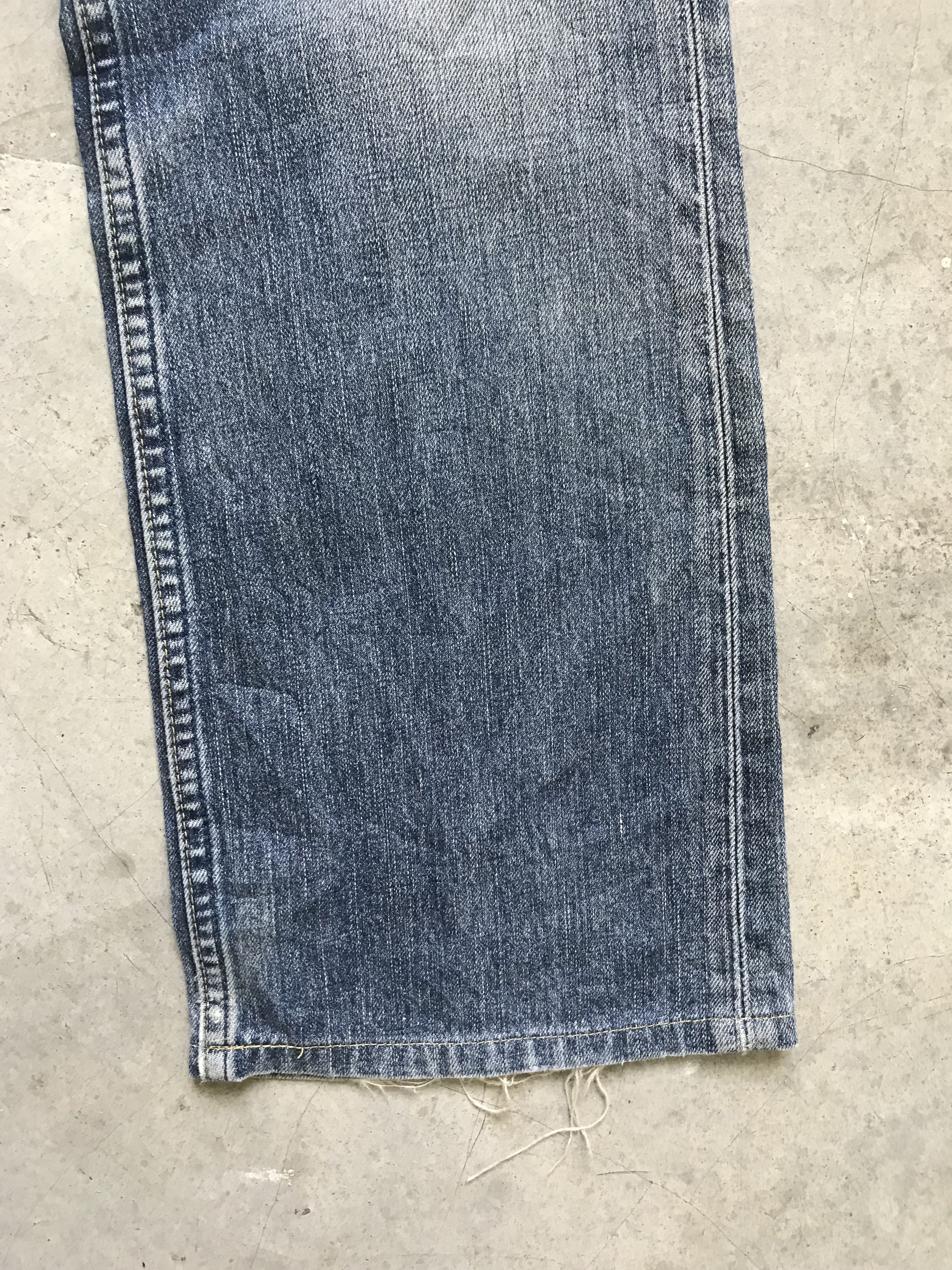 Levi's VLEV35 - Flare Levis 507 Distressed Denim Custom Military Size US 31 - 8 Thumbnail