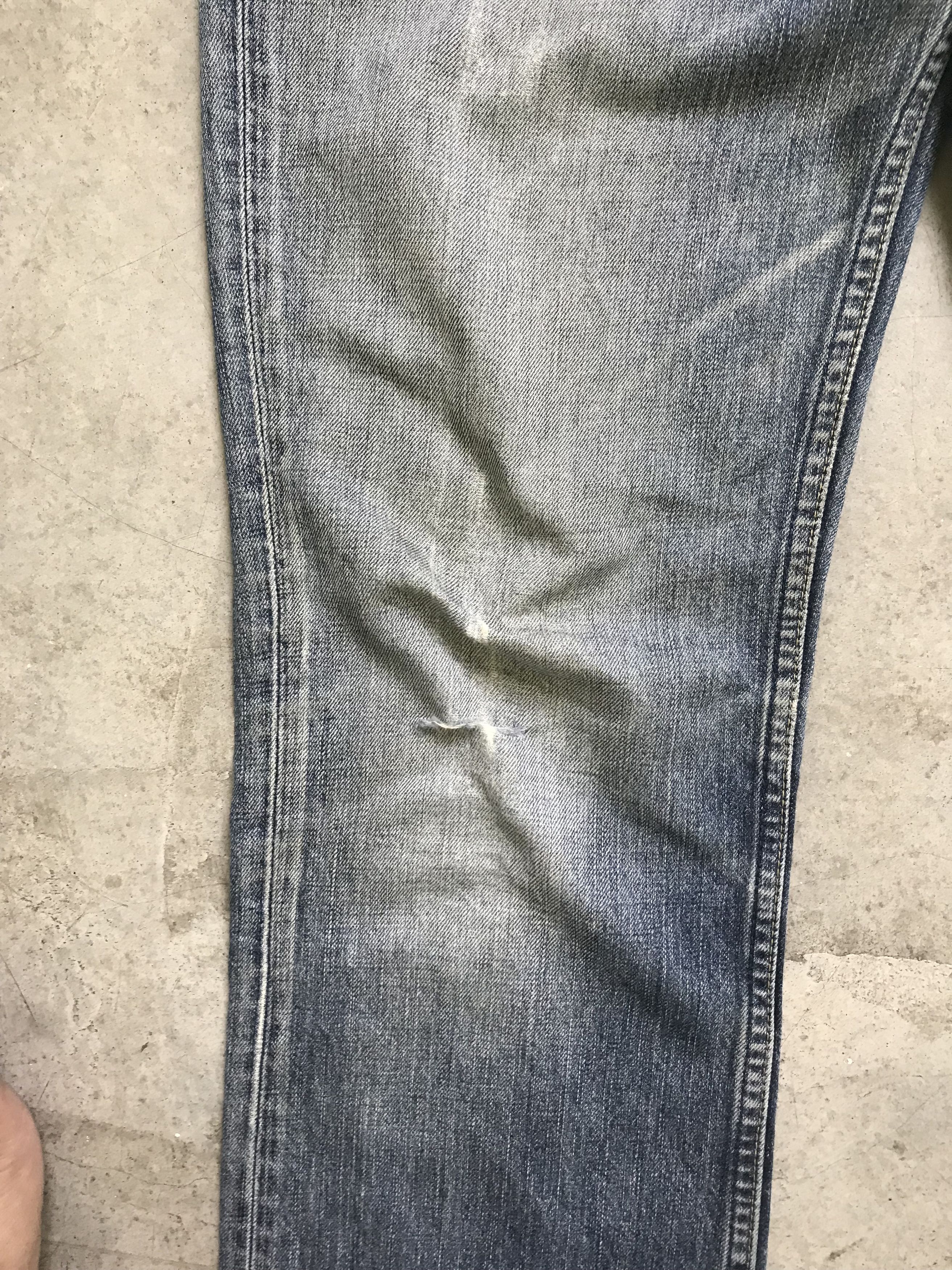 Levi's VLEV35 - Flare Levis 507 Distressed Denim Custom Military Size US 31 - 7 Thumbnail