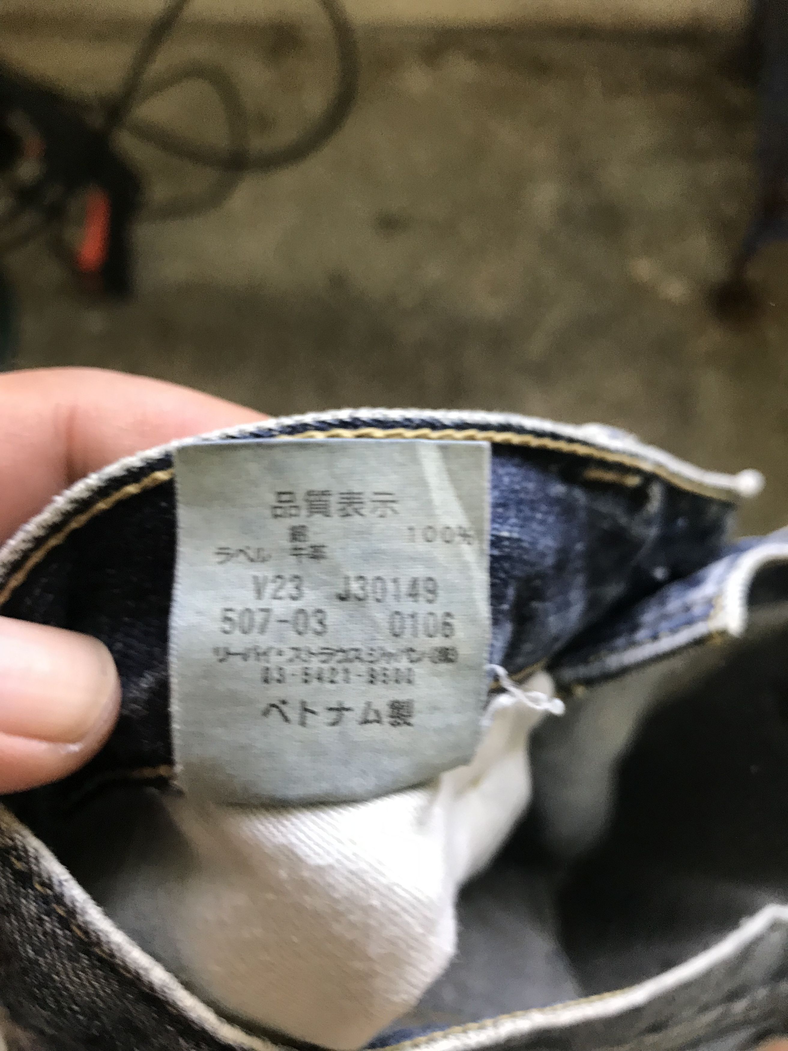 Levi's VLEV35 - Flare Levis 507 Distressed Denim Custom Military Size US 31 - 19 Thumbnail