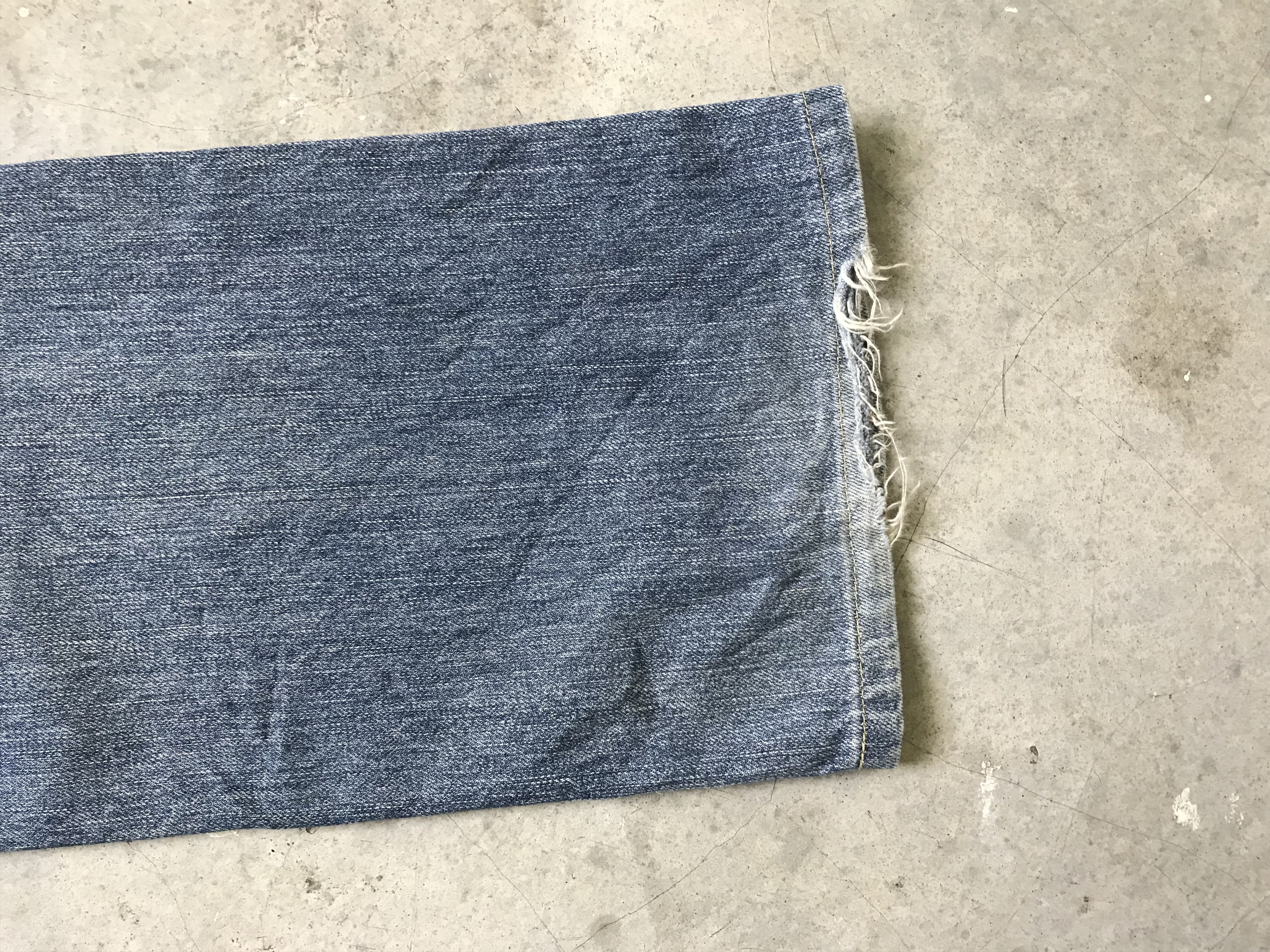 Levi's VLEV35 - Flare Levis 507 Distressed Denim Custom Military Size US 31 - 16 Thumbnail