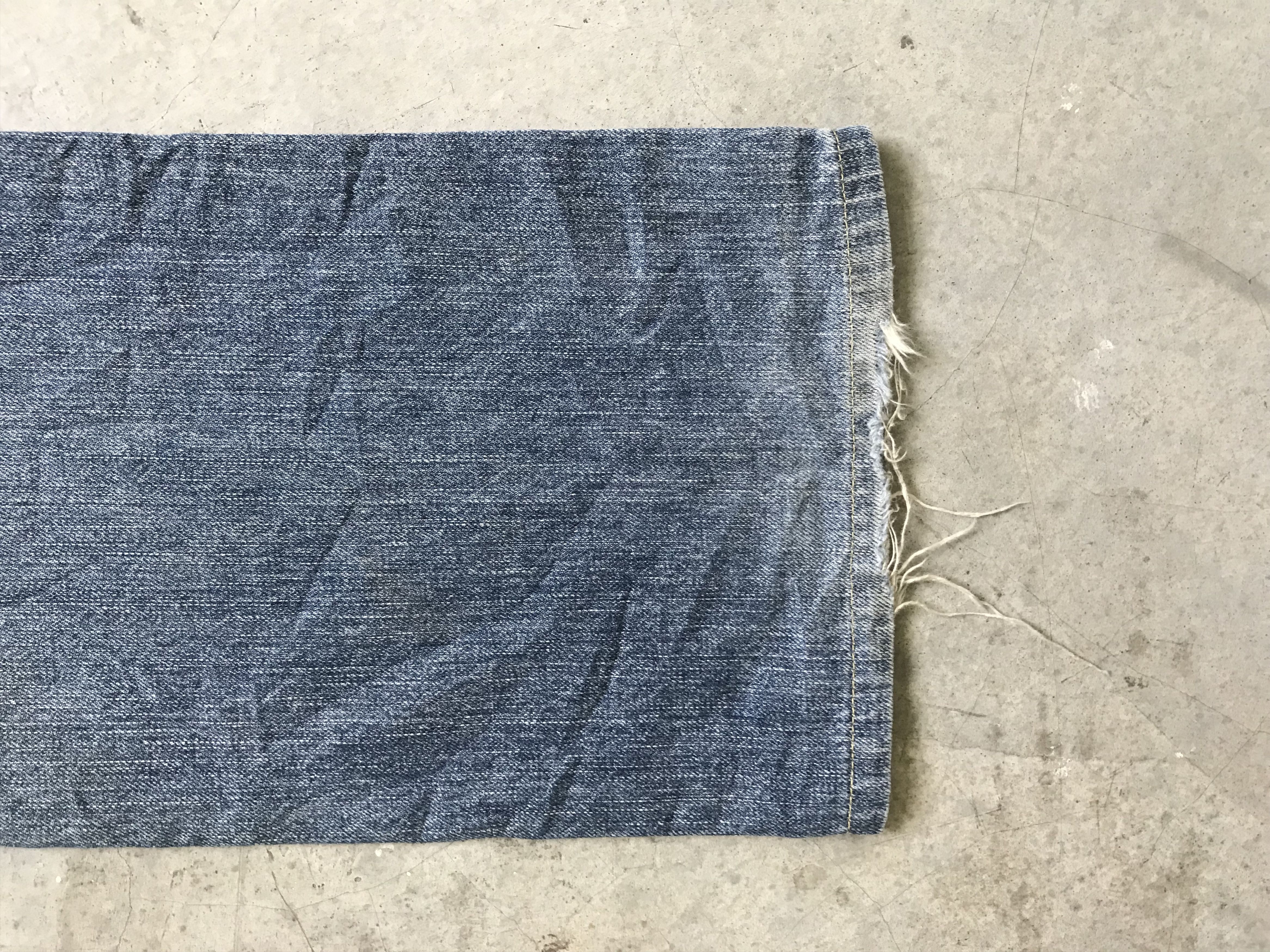Levi's VLEV35 - Flare Levis 507 Distressed Denim Custom Military Size US 31 - 15 Thumbnail