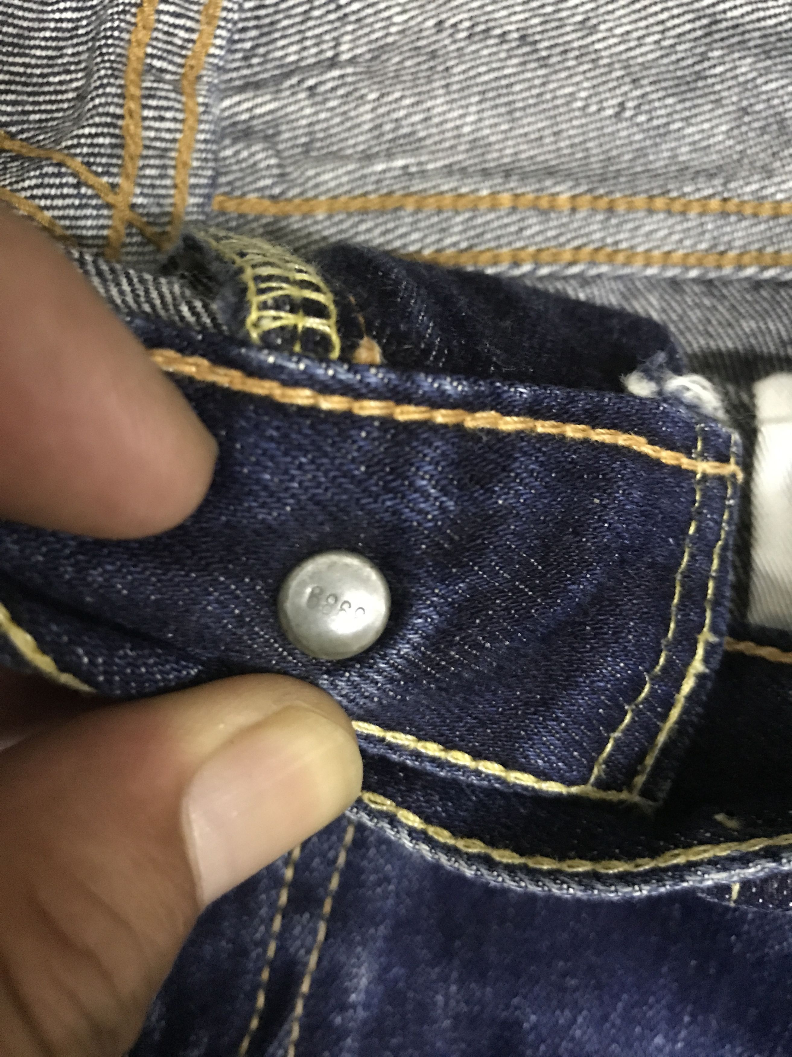 Levi's VLEV125-Levis 503 Blue wash Distressed Jeans Size US 35 - 9 Thumbnail