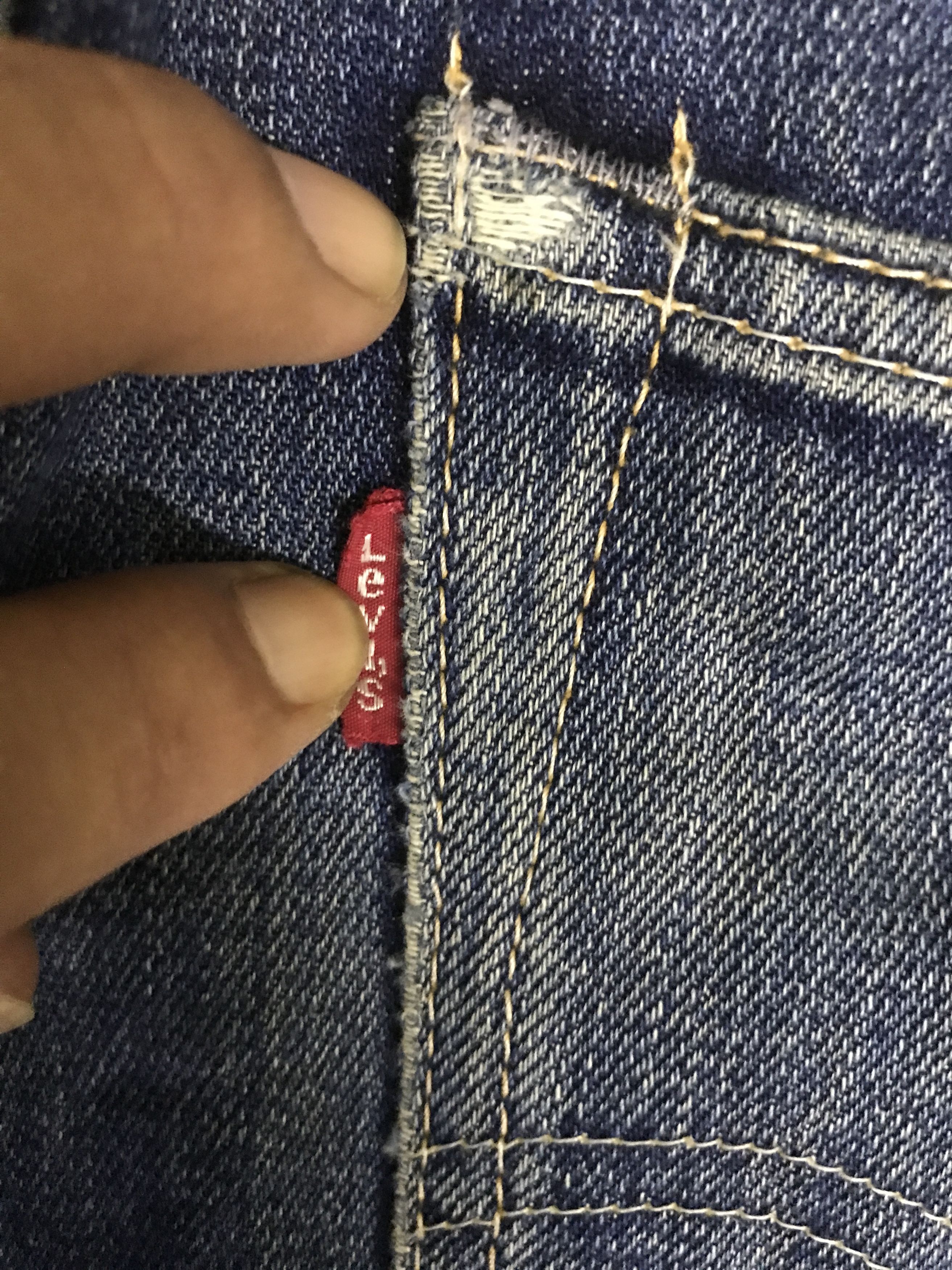 Levi's VLEV125-Levis 503 Blue wash Distressed Jeans Size US 35 - 15 Thumbnail
