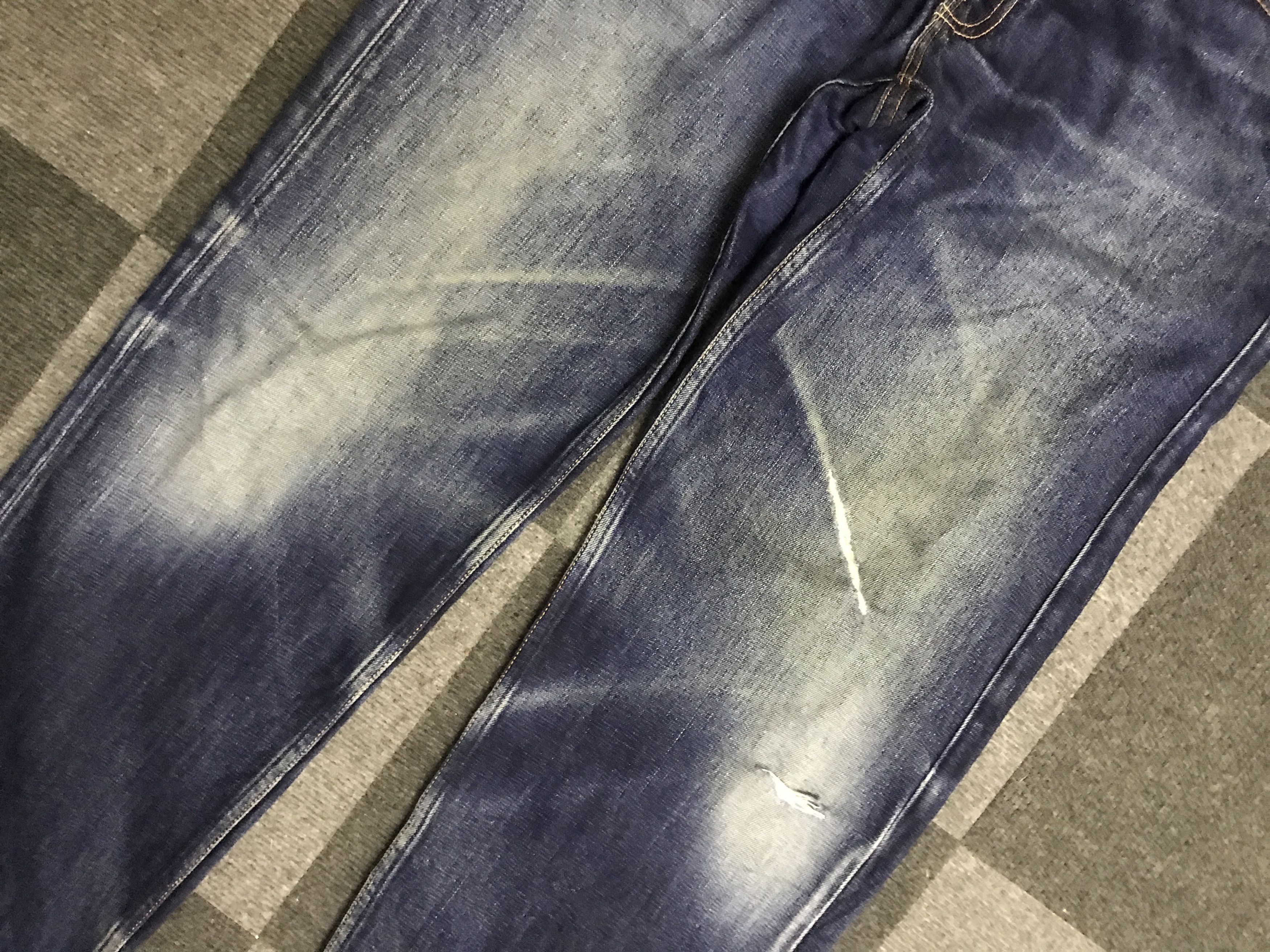 Levi's VLEV125-Levis 503 Blue wash Distressed Jeans Size US 35 - 3 Thumbnail