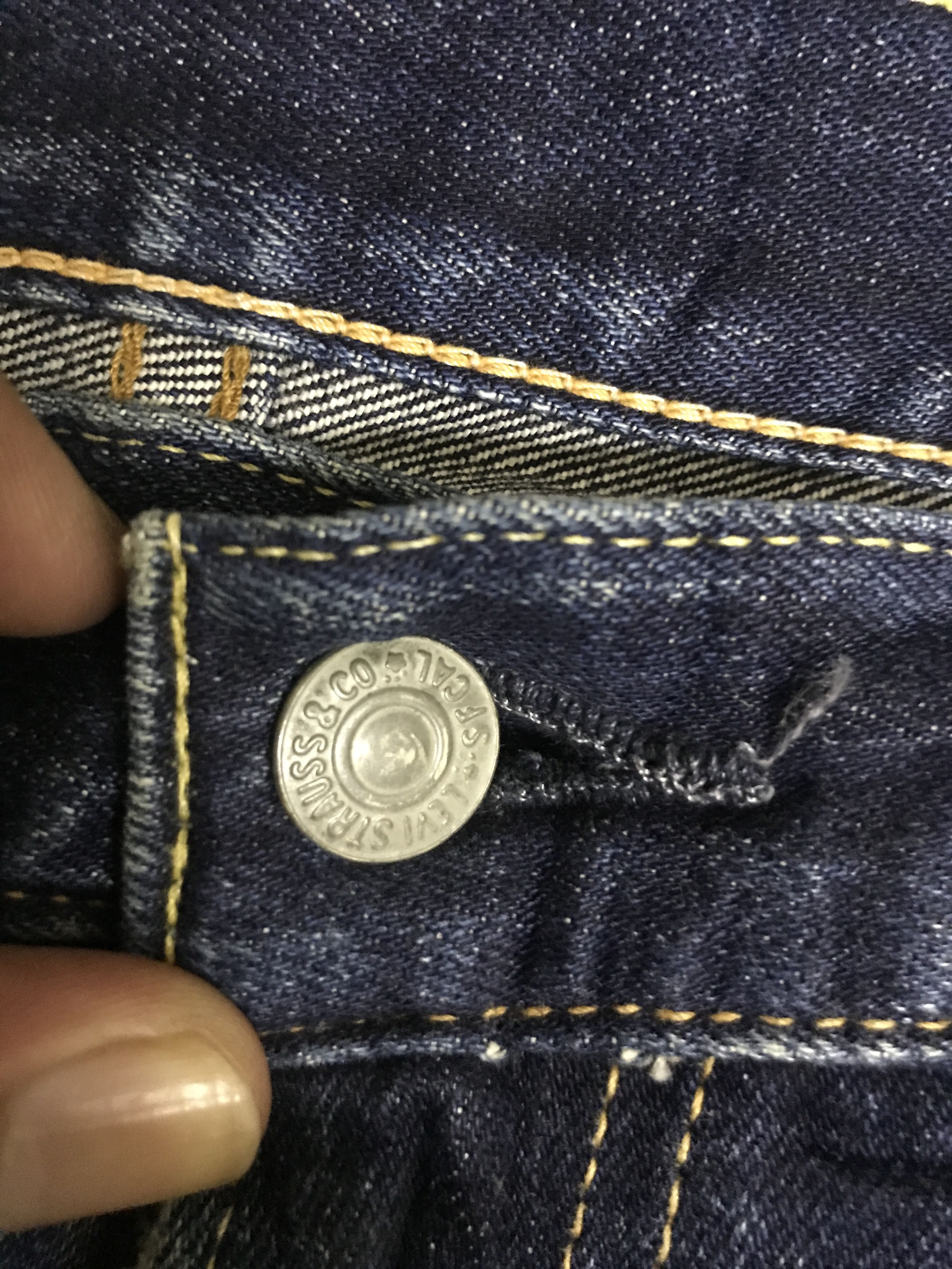 Levi's VLEV125-Levis 503 Blue wash Distressed Jeans Size US 35 - 8 Thumbnail
