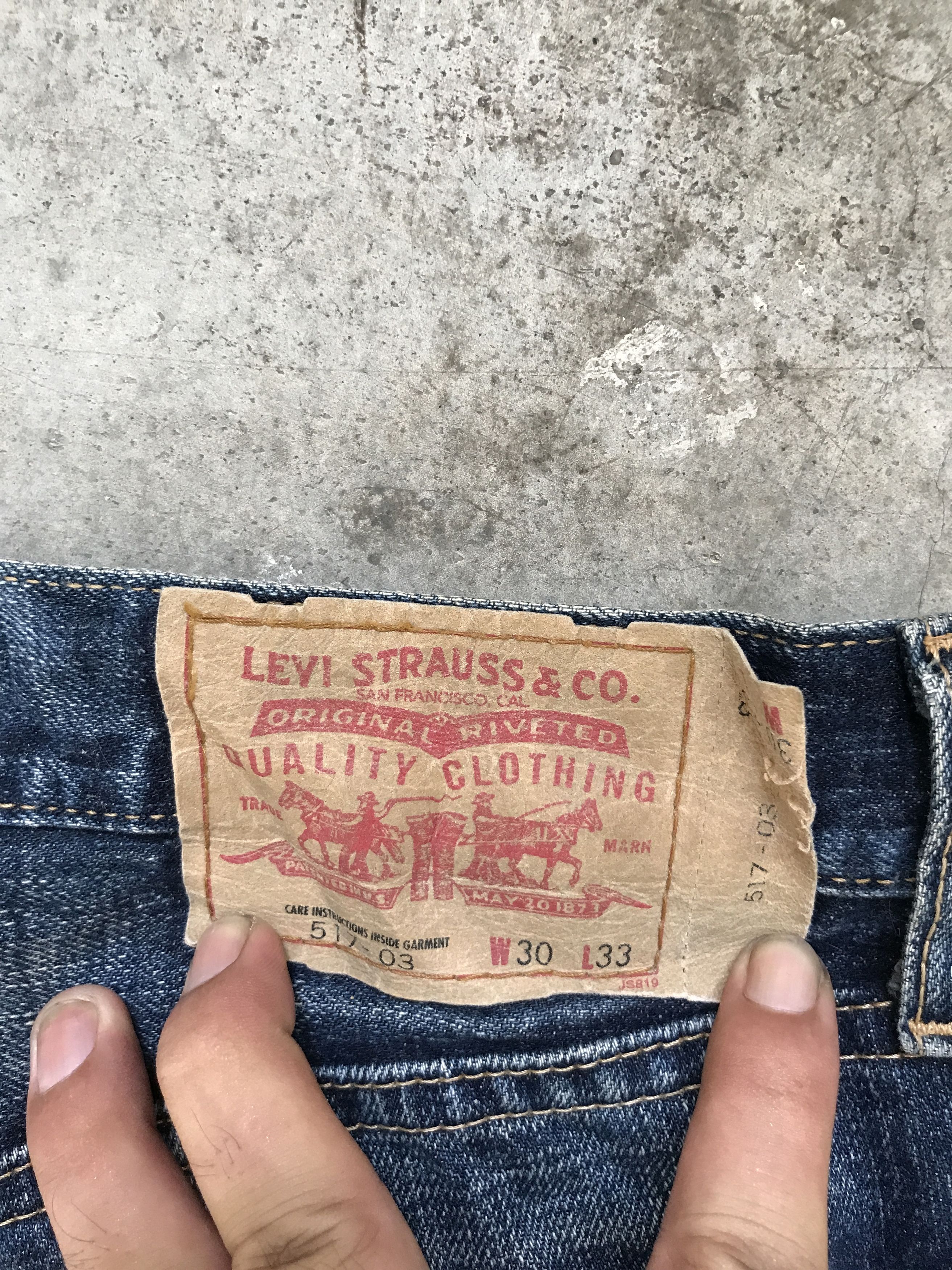 Levi's VLEV40 - Vtg Levis 517 Kurt Cobain Distressed Denim Size US 30 / EU 46 - 15 Thumbnail