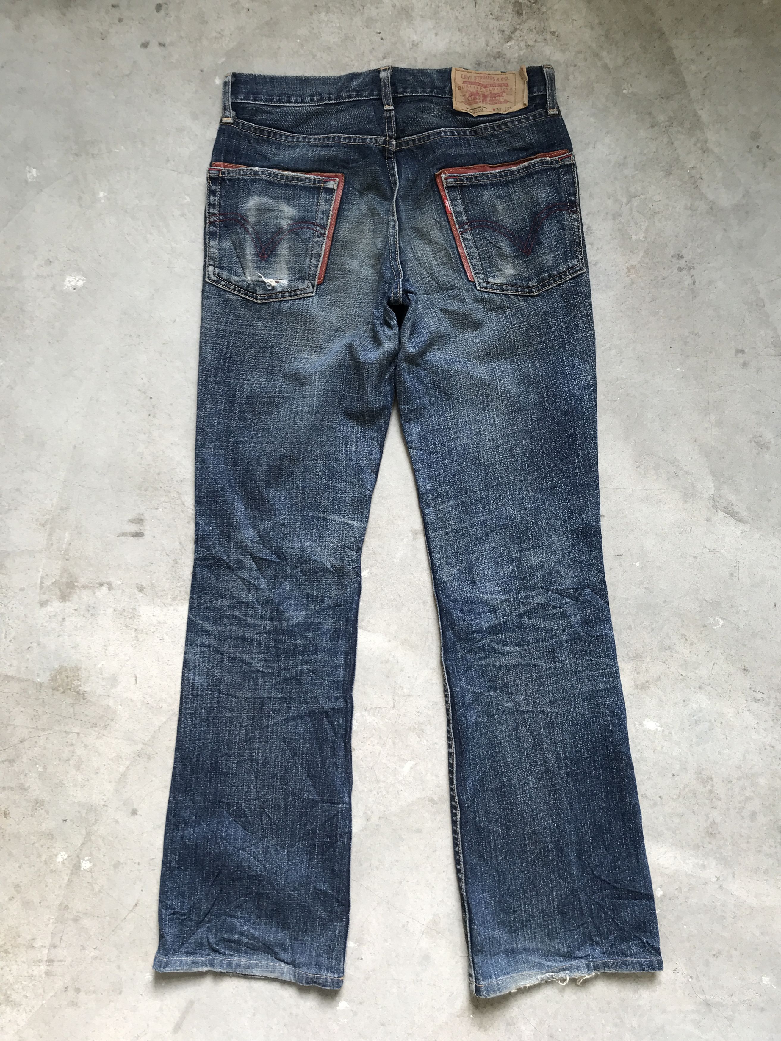 Levi's VLEV40 - Vtg Levis 517 Kurt Cobain Distressed Denim Size US 30 / EU 46 - 10 Thumbnail