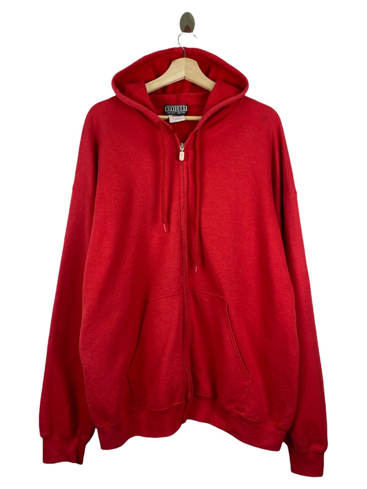 image of Advisory Board Crystals x Octopus Vintage Octopus Army Advisory Zip Up Hoodies in Red (Size XL)