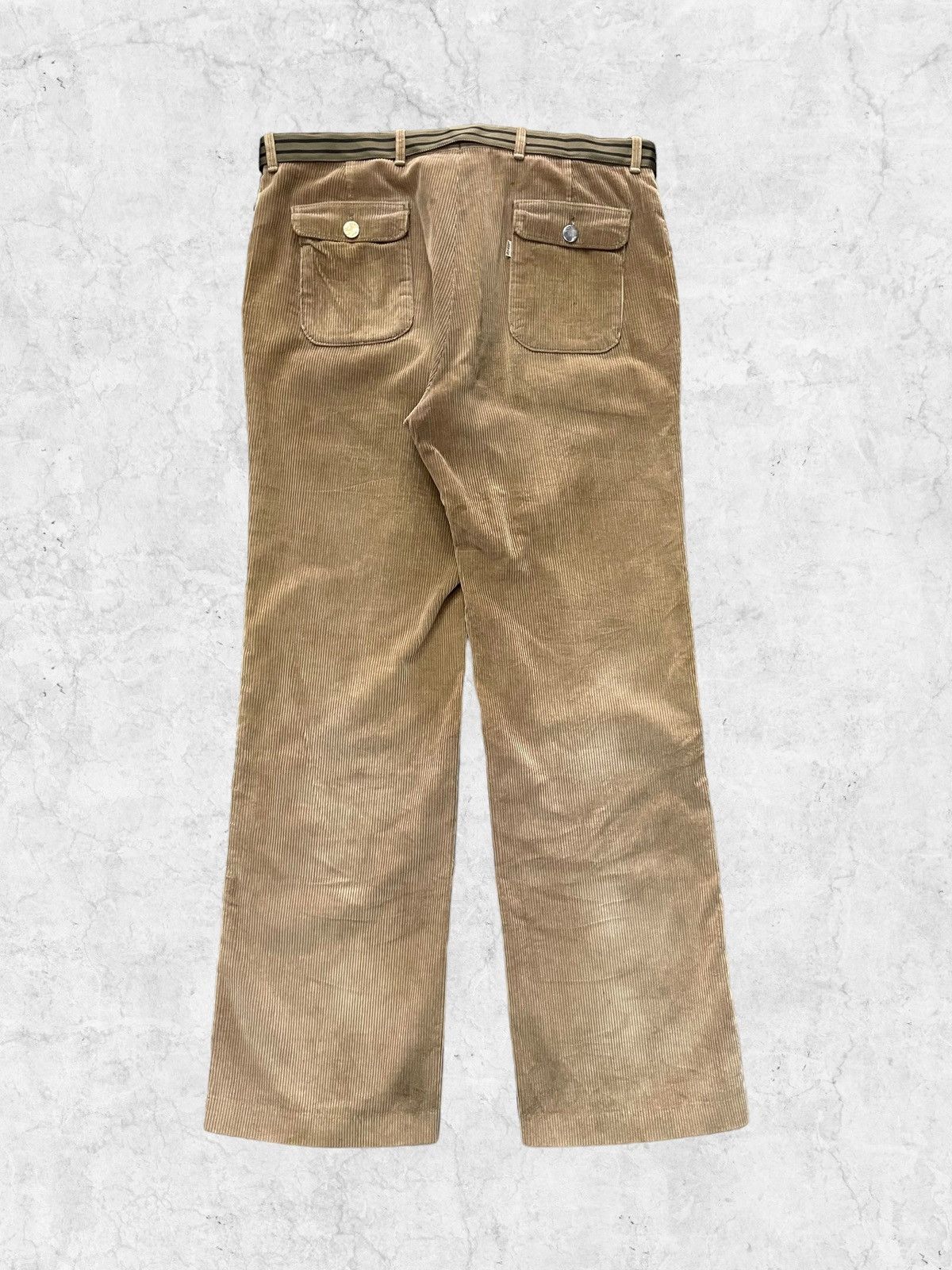 Levi's × Vintage Vintage 70s Levi’s Corduroy Talon Zipper Pant With Belt Size US 36 / EU 52 - 3 Thumbnail