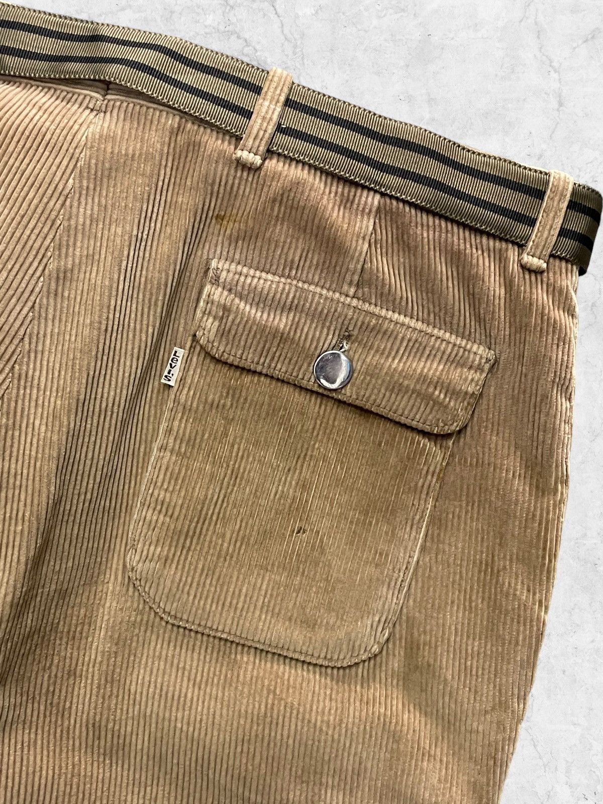 Levi's × Vintage Vintage 70s Levi’s Corduroy Talon Zipper Pant With Belt Size US 36 / EU 52 - 12 Thumbnail