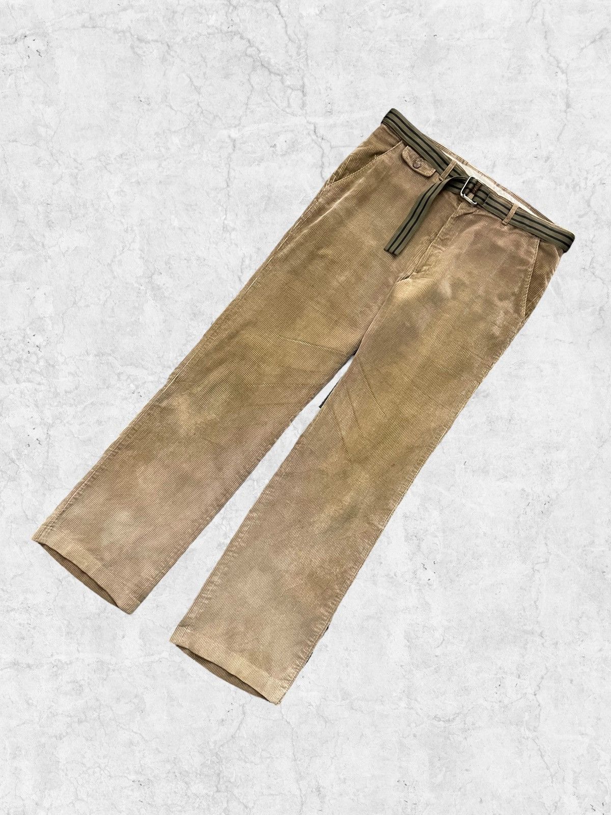 Levi's × Vintage Vintage 70s Levi’s Corduroy Talon Zipper Pant With Belt Size US 36 / EU 52 - 4 Thumbnail
