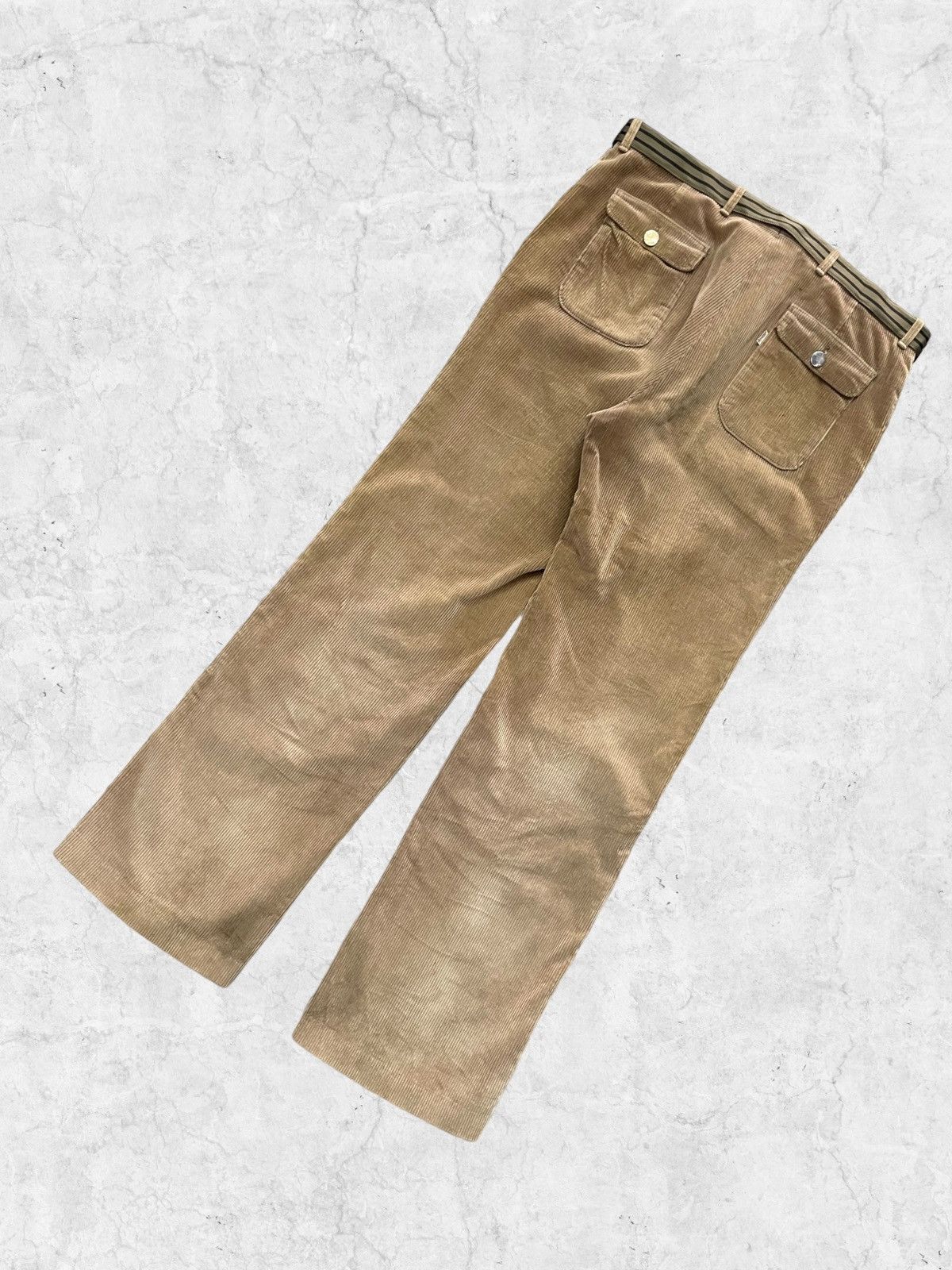 Levi's × Vintage Vintage 70s Levi’s Corduroy Talon Zipper Pant With Belt Size US 36 / EU 52 - 10 Thumbnail