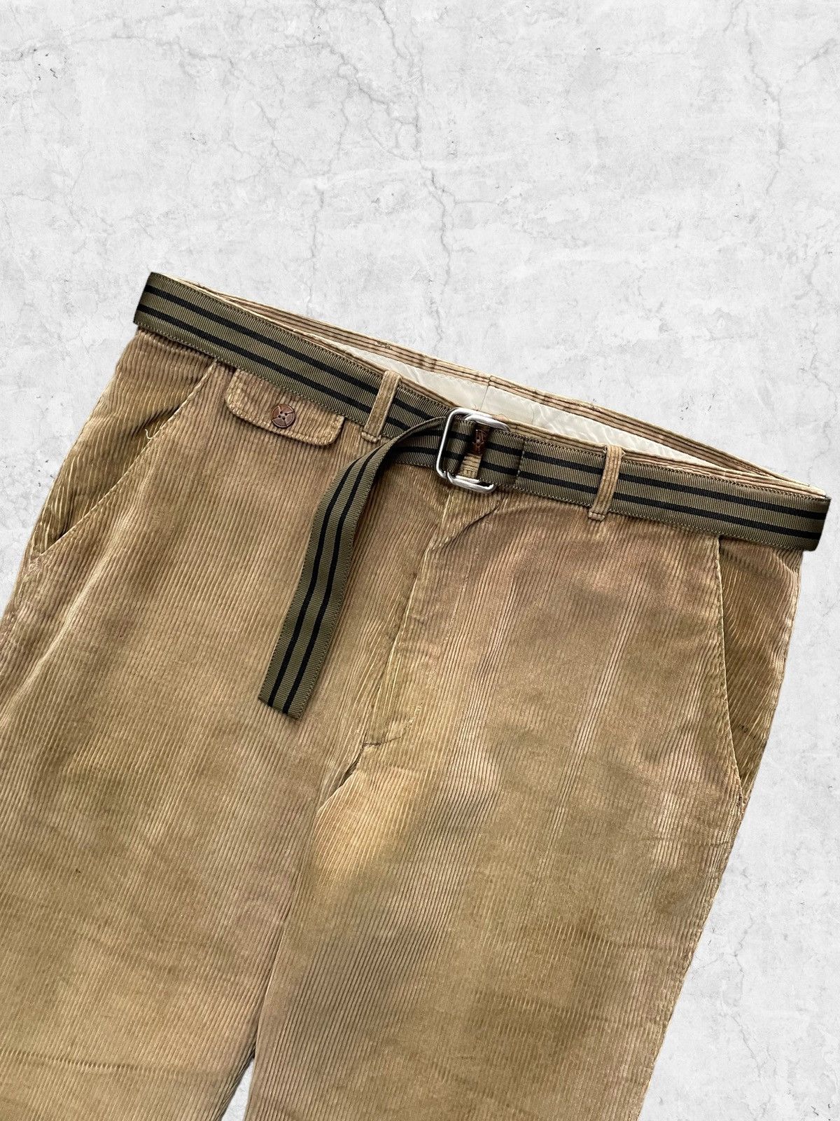 Levi's × Vintage Vintage 70s Levi’s Corduroy Talon Zipper Pant With Belt Size US 36 / EU 52 - 5 Thumbnail