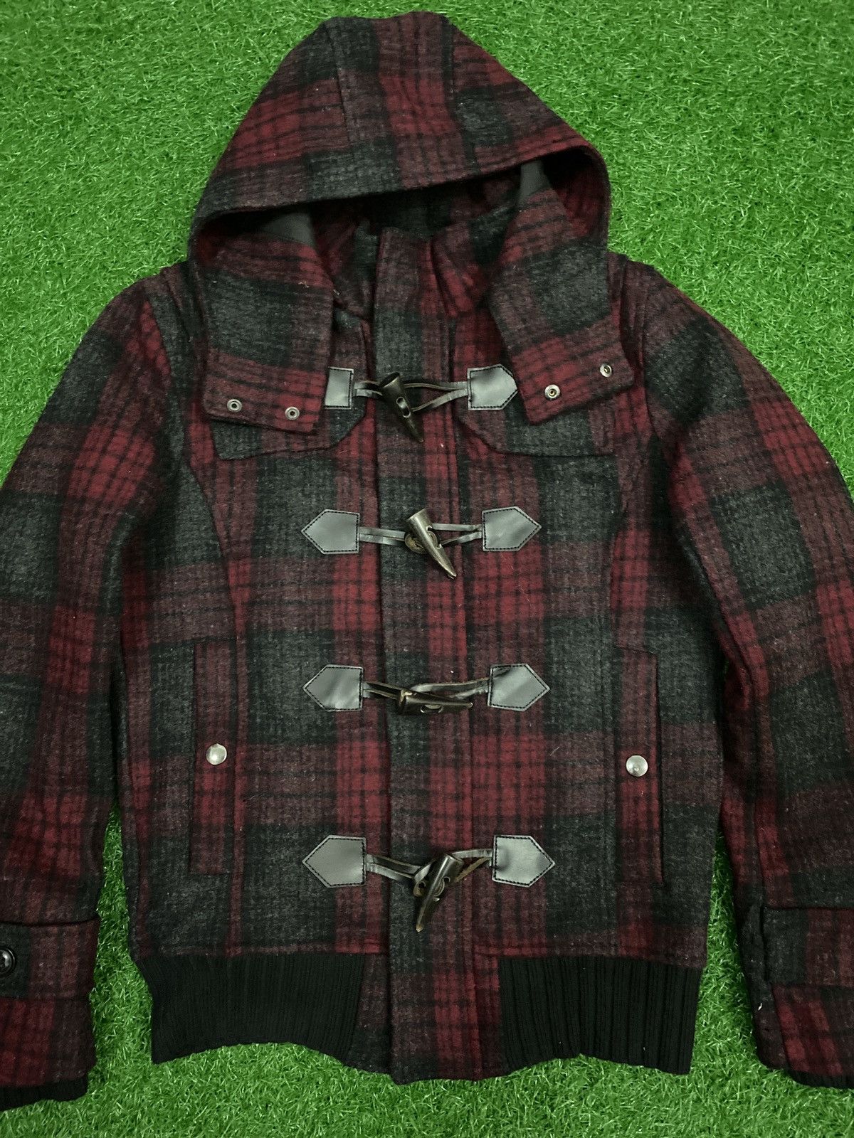 BIGI × Flannel Men’s Bigi first Duffle Heavy Jacket Size US S / EU 44-46 / 1 - 2 Thumbnail