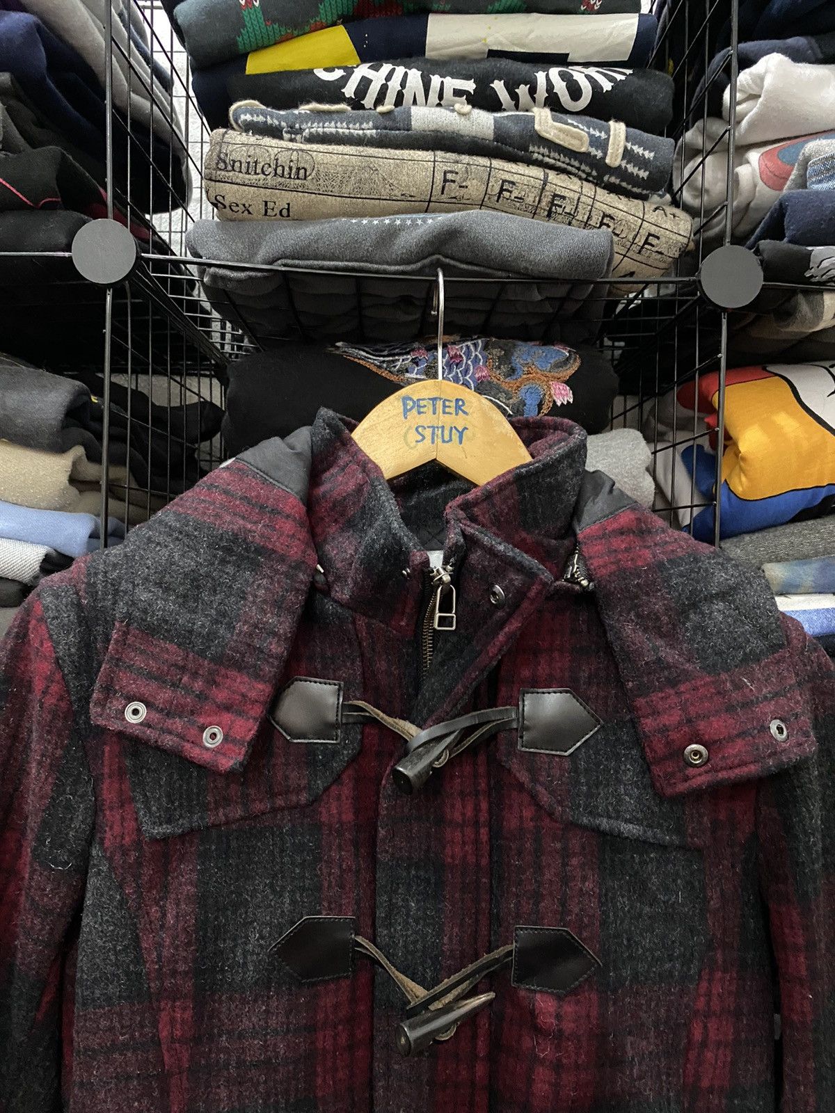 BIGI × Flannel Men’s Bigi first Duffle Heavy Jacket Size US S / EU 44-46 / 1 - 6 Thumbnail