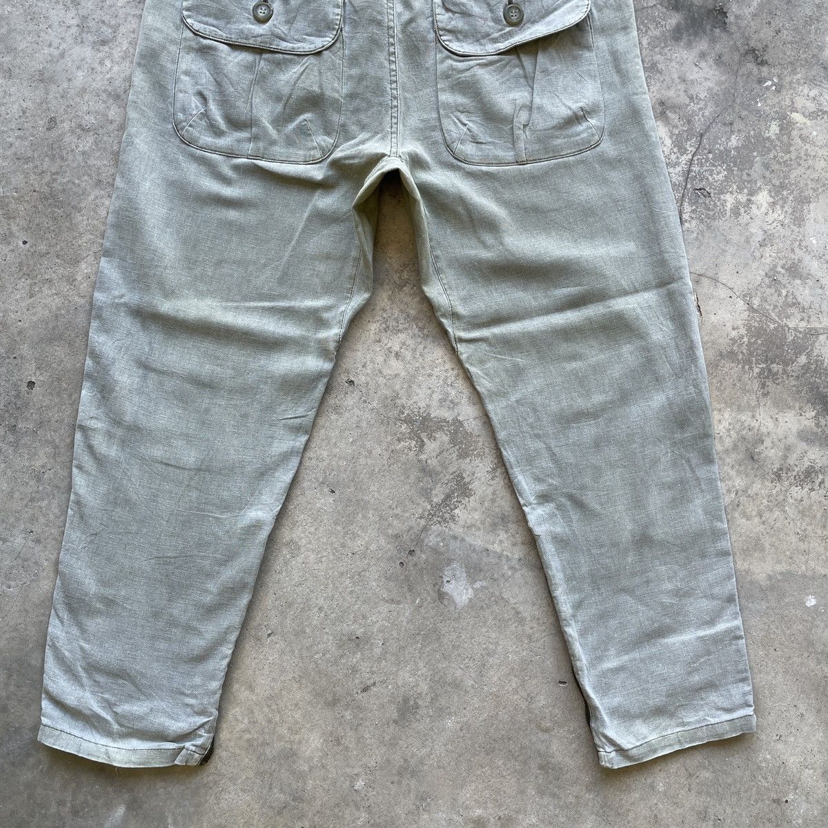 Japanese Brand × Other × Vintage Vintage Unbranded Faded Olive Green Nice Design Casual Pants Size US 30 / EU 46 - 10 Thumbnail