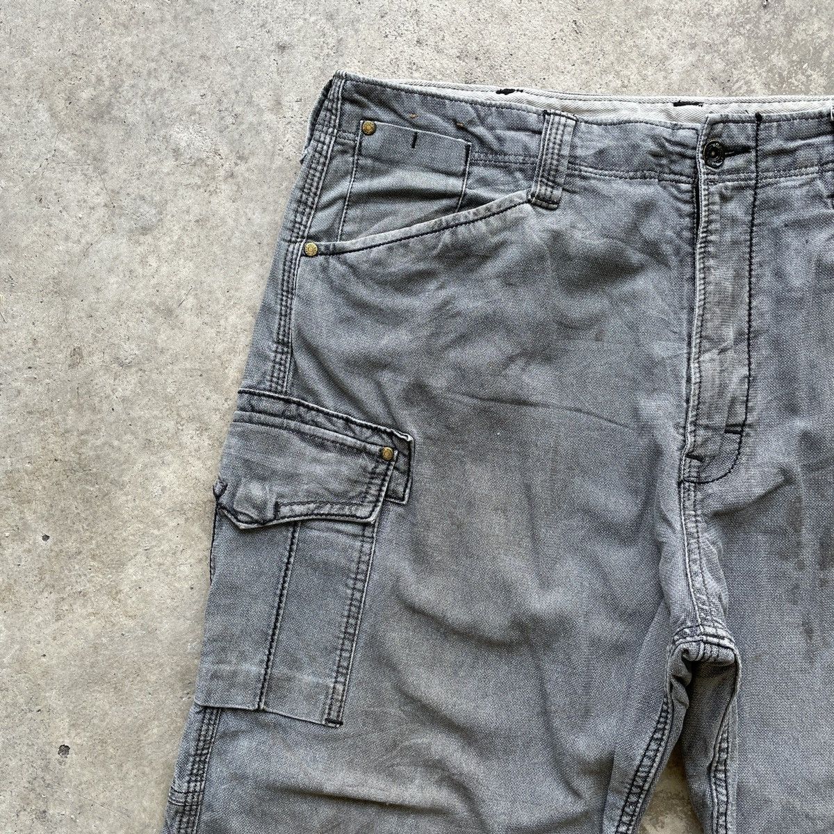 Japanese Brand Vintage Evenriver Dirty 7 Pocket Tactical Cargo Pants Size US 38 / EU 54 - 3 Thumbnail