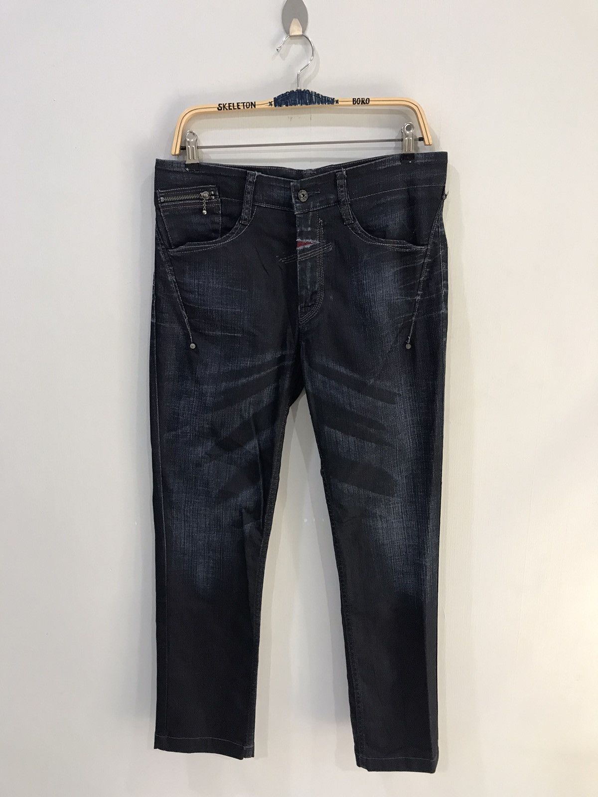 Designer × Marithe + Francois Girbaud MFG Stretchable Skinny Rare Dope Soft Denim Size US 33 - 1 Thumbnail