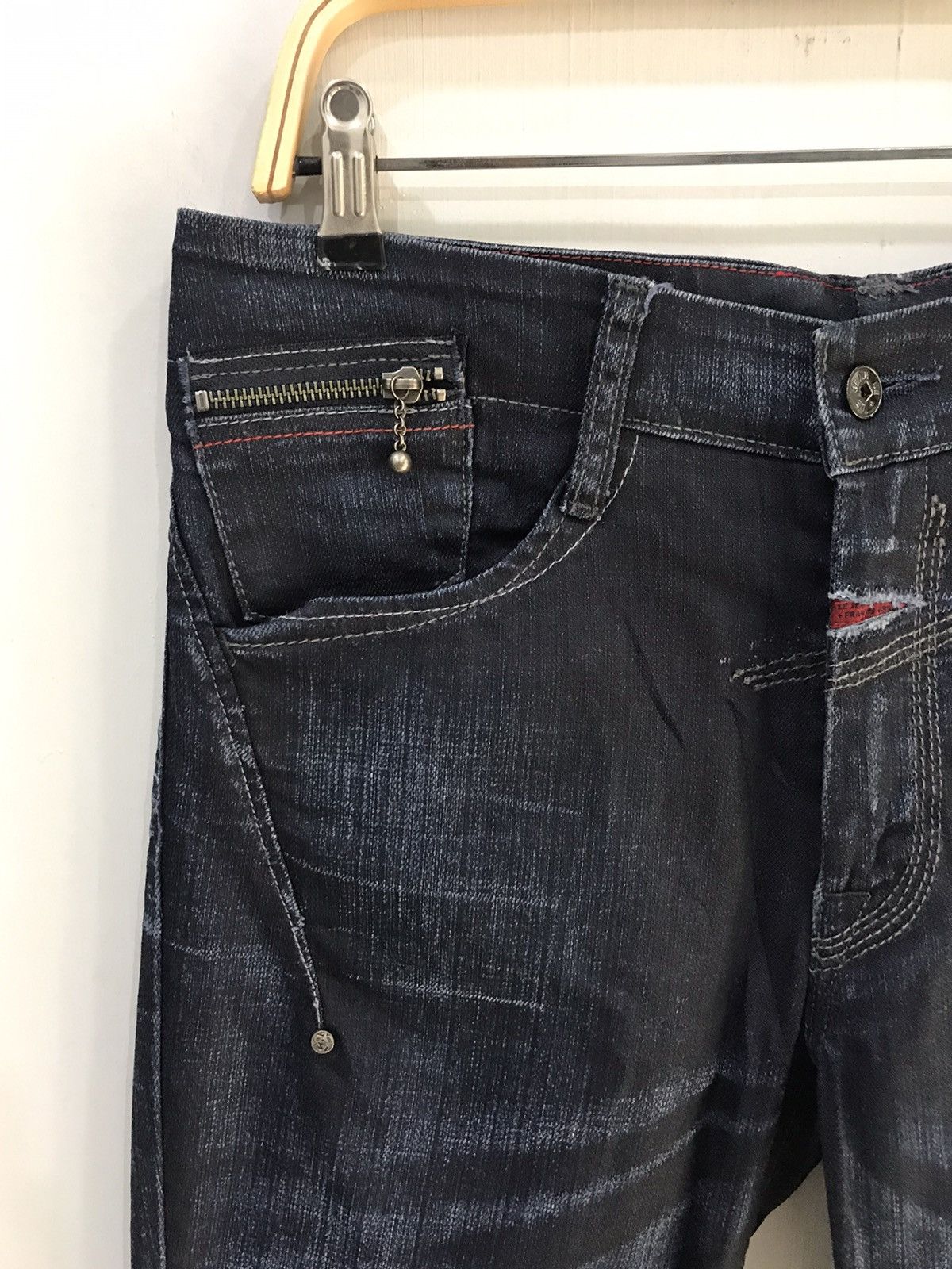 Designer × Marithe + Francois Girbaud MFG Stretchable Skinny Rare Dope Soft Denim Size US 33 - 3 Thumbnail